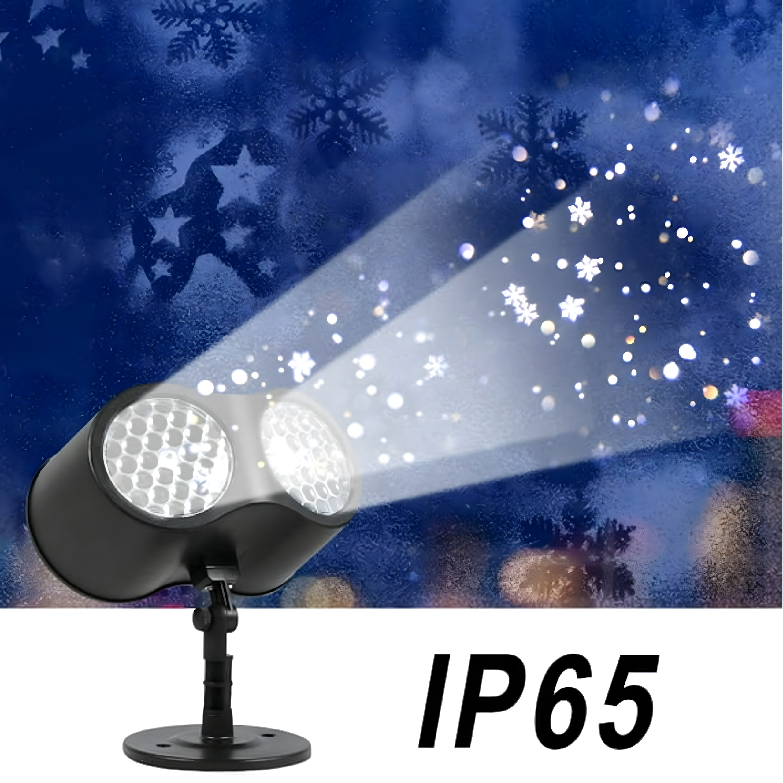 LED Laser Christmas Projector Snowflake Pattern Home Spotlight