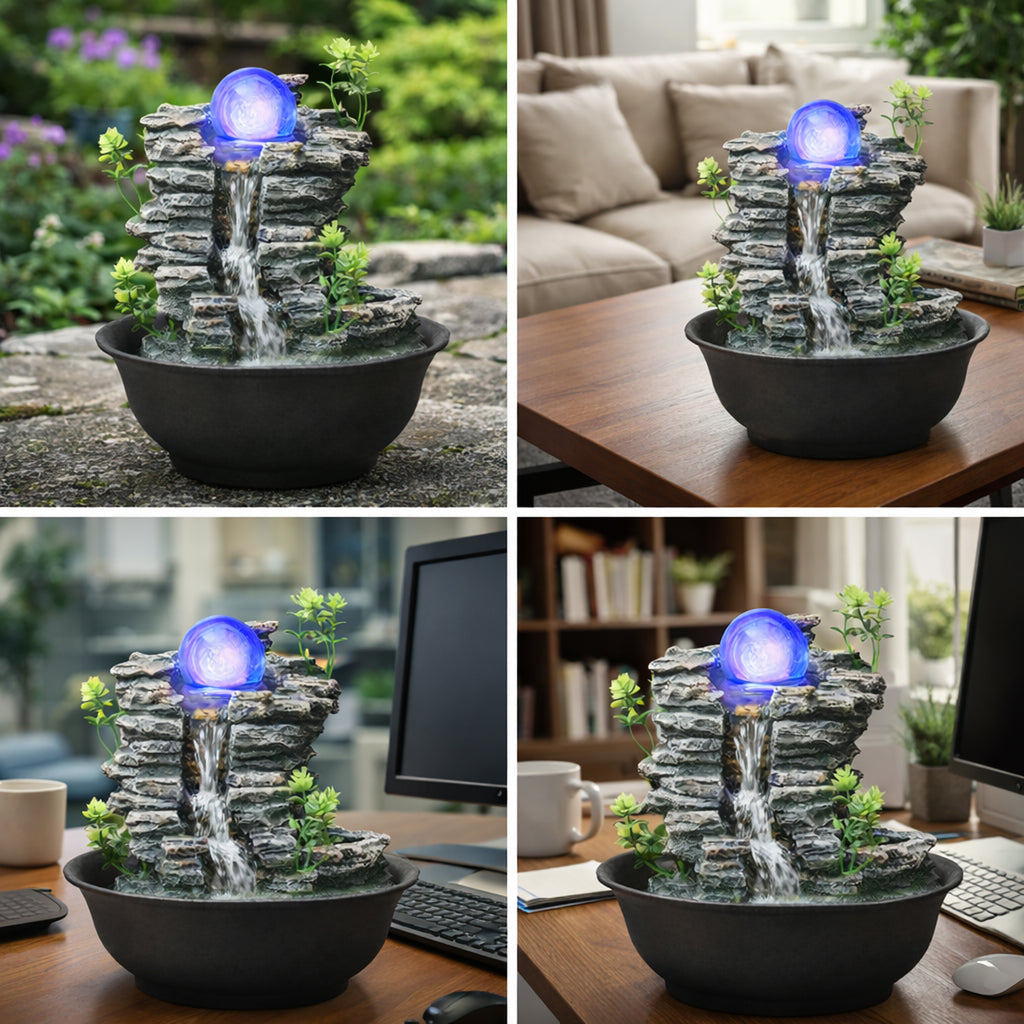 Dekoratiivne laualehter LED 21.5x21.5x23 cm