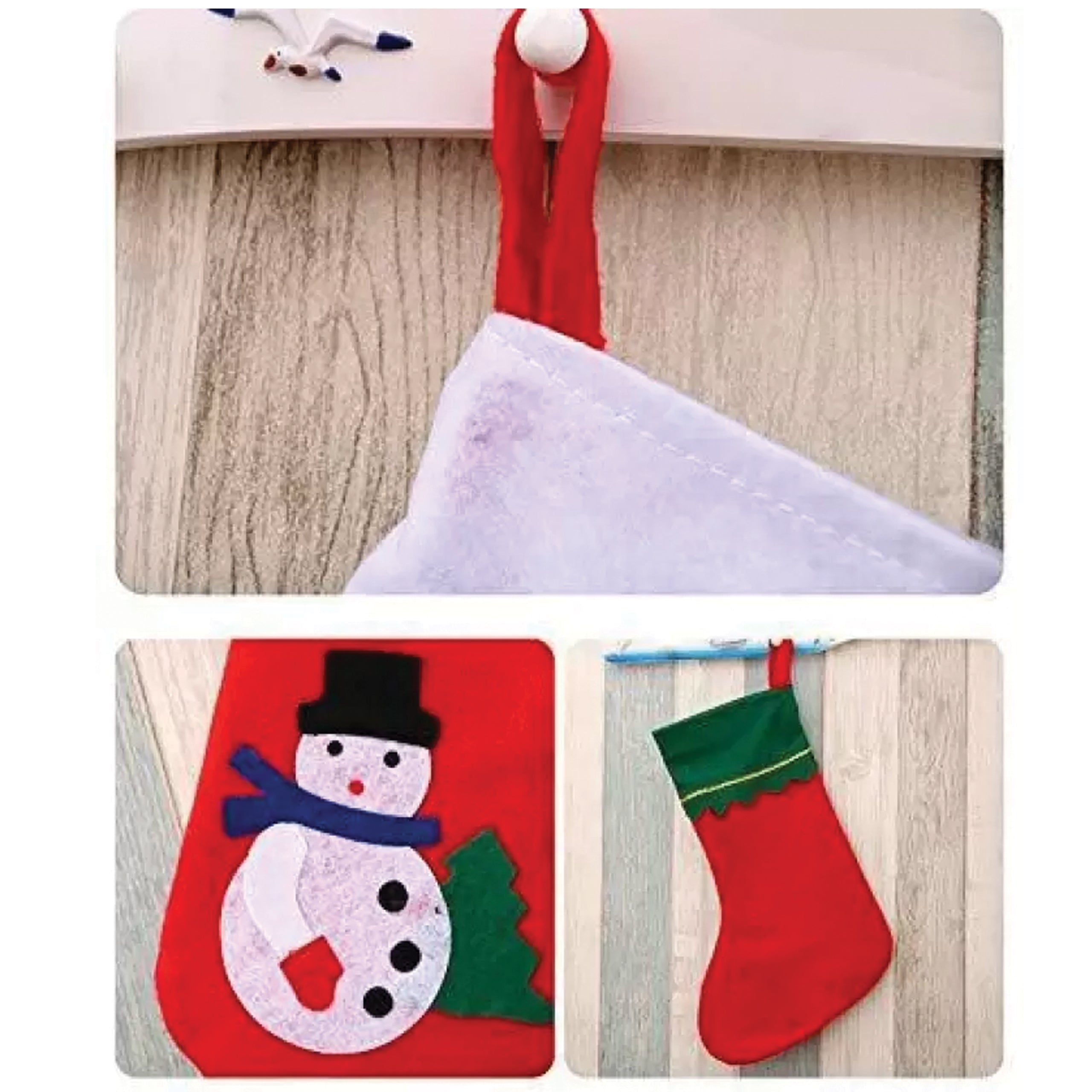 12 x jõulusokk kingituste jaoks, jõuluvana kingasokk, kotike