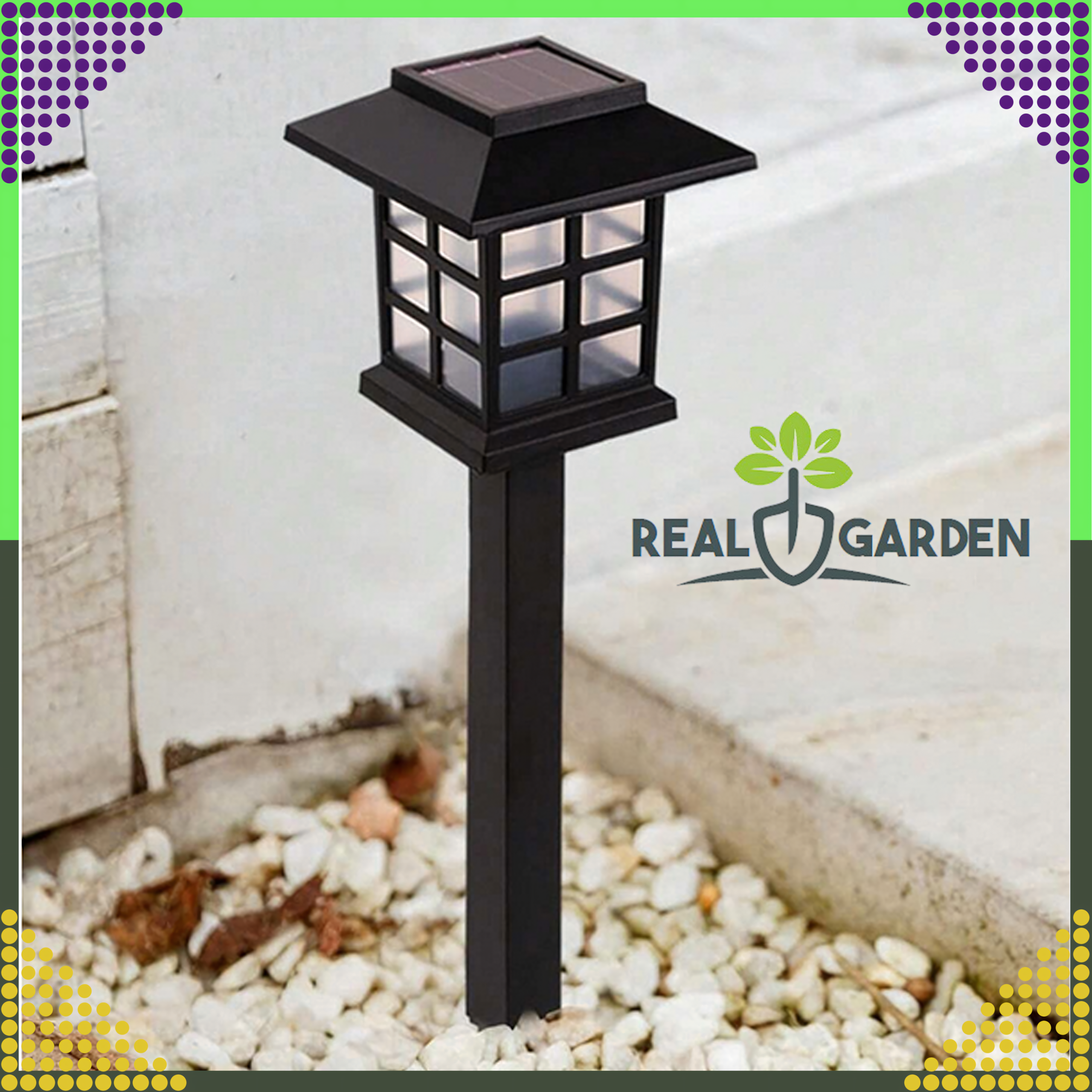 2 x LED Solar Garden Lamp Cottage Pendant Lantern Decorative