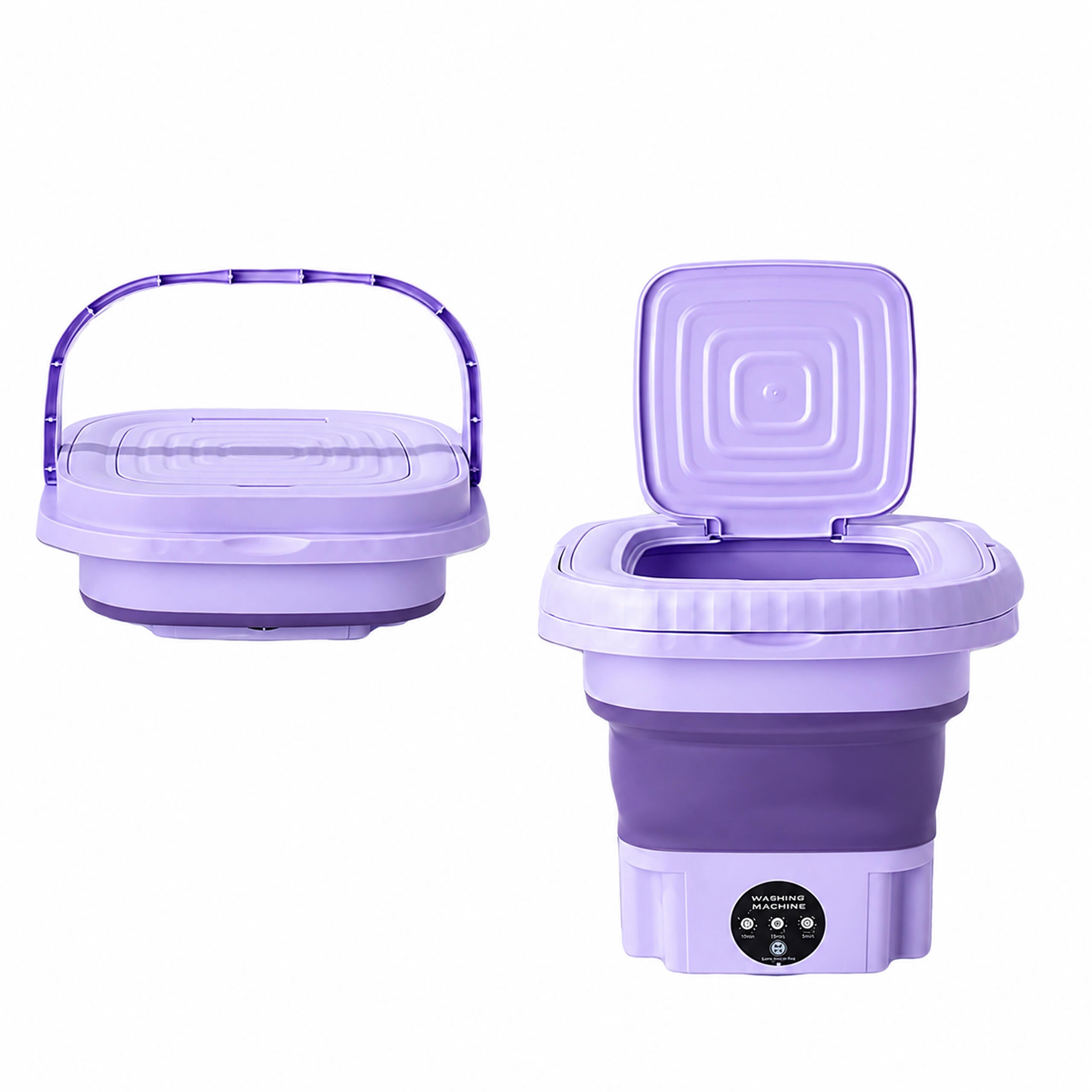 Portable Mini Folding Automatic Washing Machine 8L for Travel and Camping