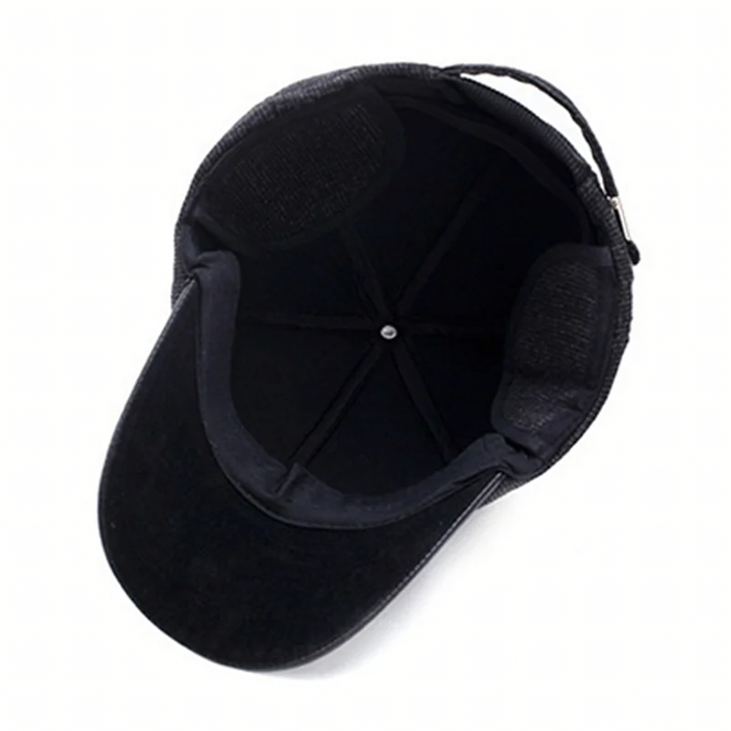 Warm Men's Winter Hat with Visor Earmuffs Earflaps Insulated Pilot Jacket