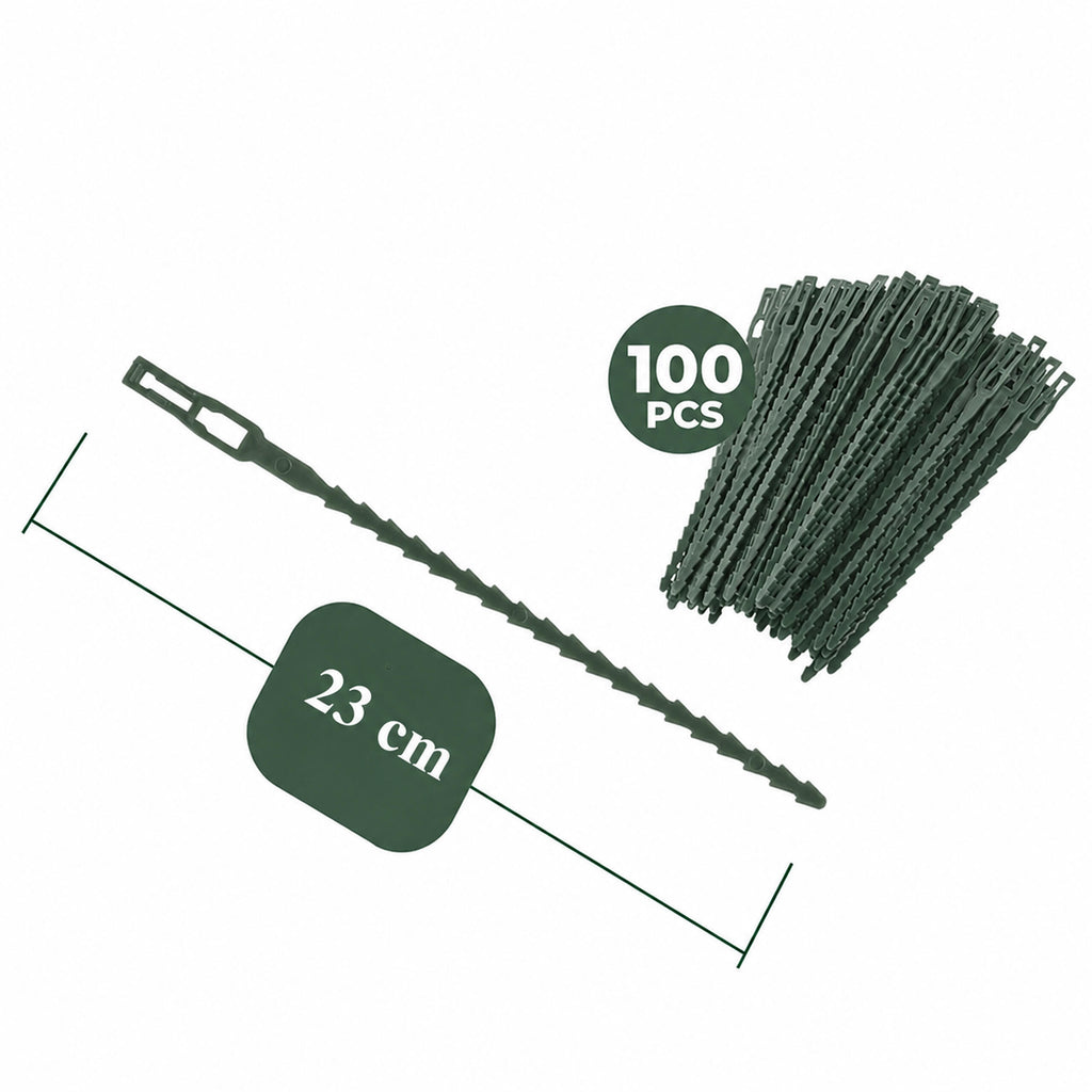 Reguleeritavad aia taimede ja lillede sidemed 23cm 100 tk