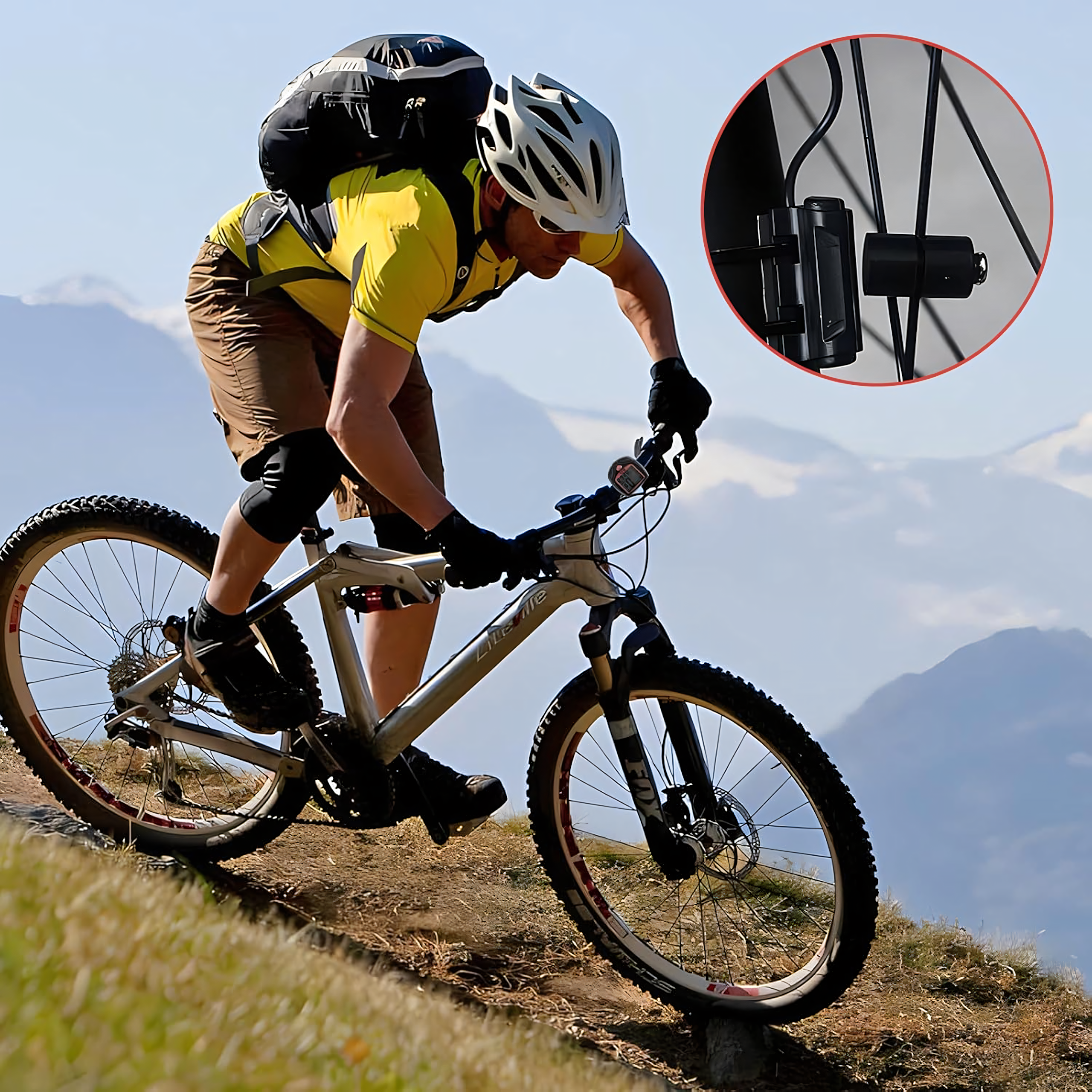 Waterproof Bicycle Computer LCD Speedometer with 15 Functions