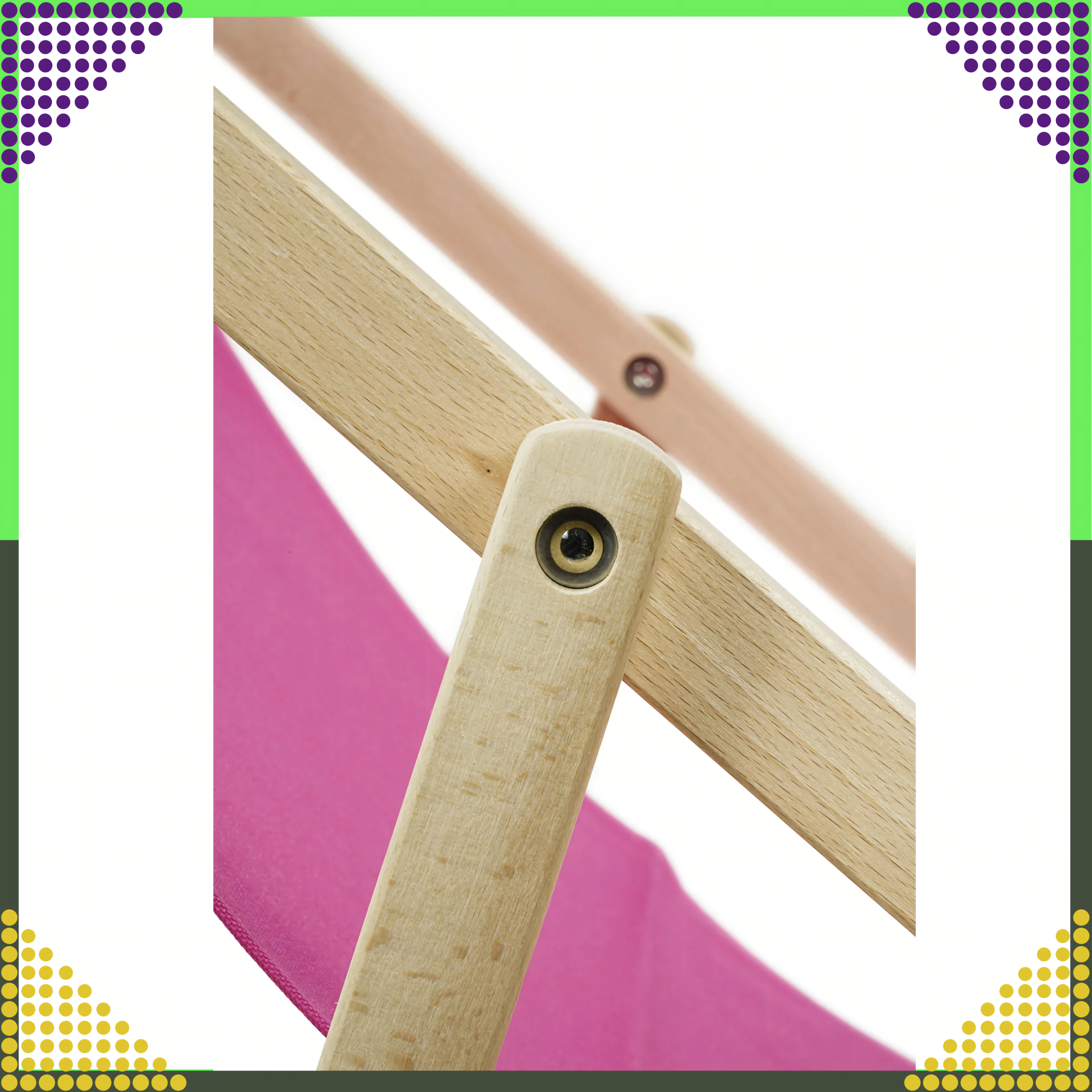 2 tk kokkupandav puidust aiamere rannatool rannas ja telkimiseks, reguleeritav