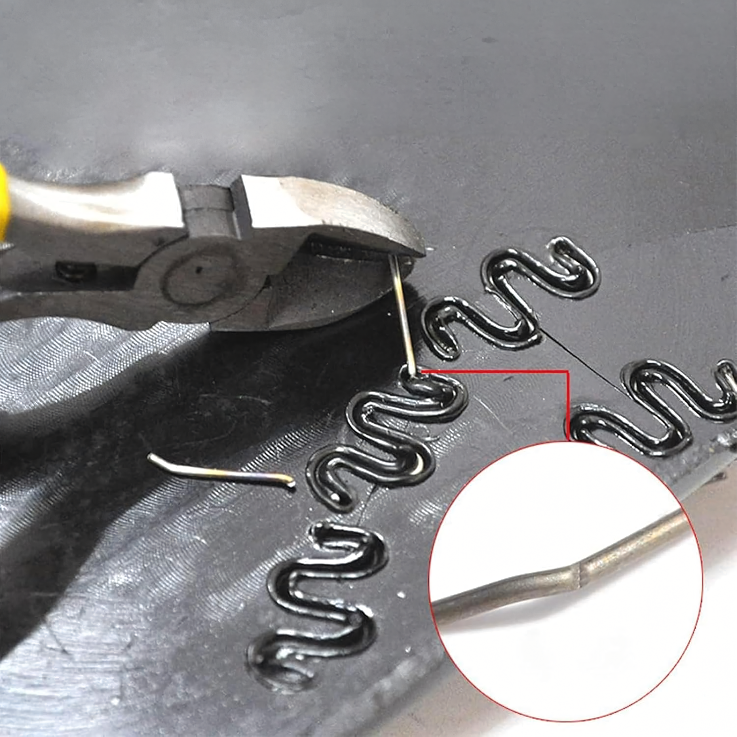 Plastikeevituse komplekt klambripüstoli, jootekolvi, klambrite ja tangidega