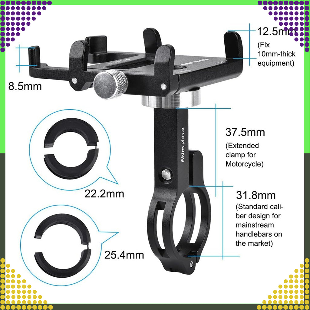 Jalgratta ja mootorratta lenksule kinnitatav telefonialus