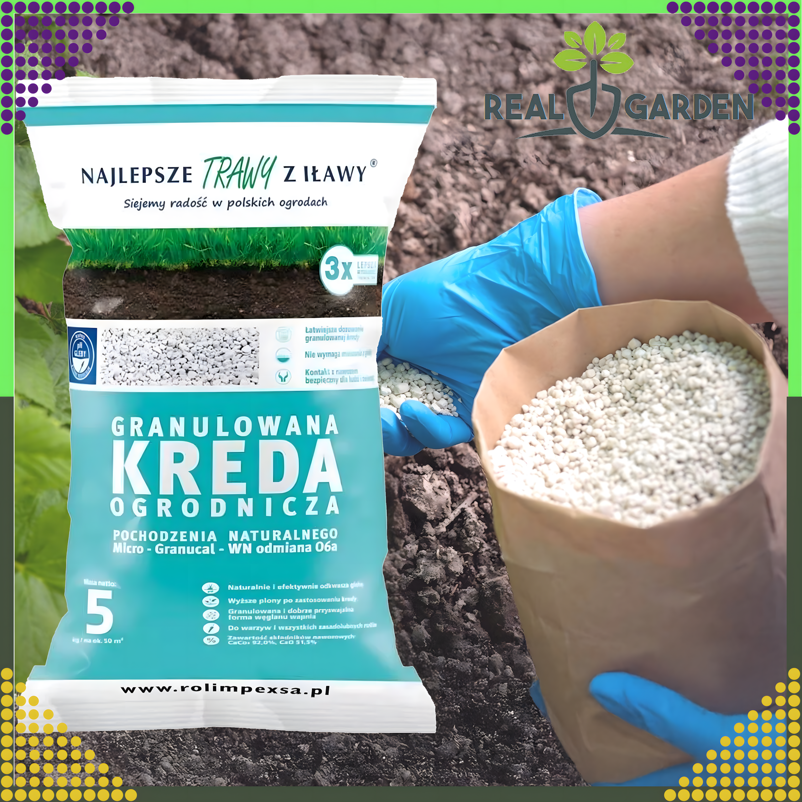 Premium graanuldatud aialubi mulla happesuse vähendamiseks 5kg taimedele