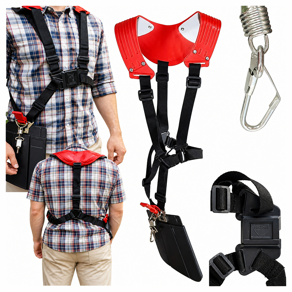 Adjustable Heavy-Duty Harness Straps for Gasoline Brush Cutter