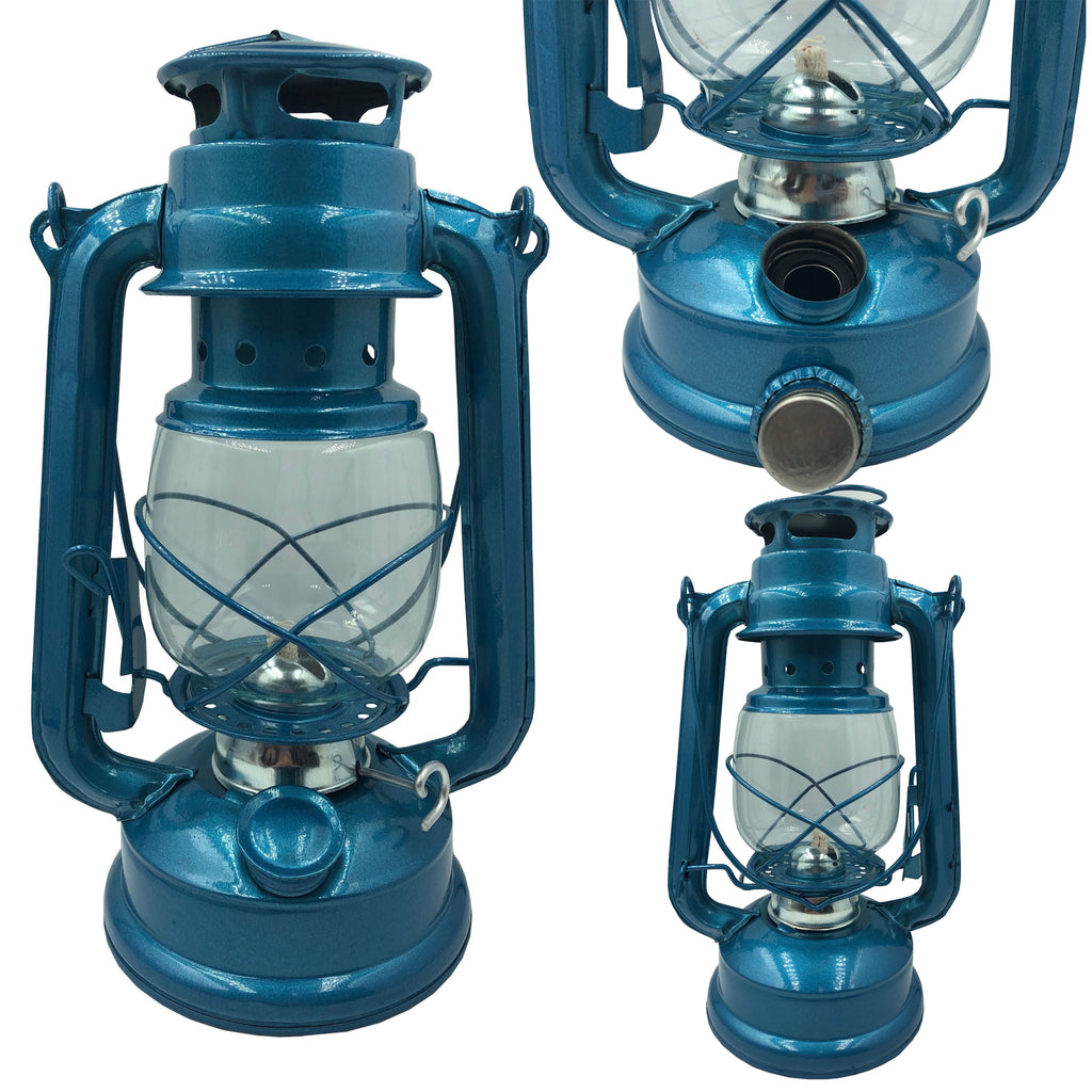 Sinine petrooleumilamp 24.5cm (F9)