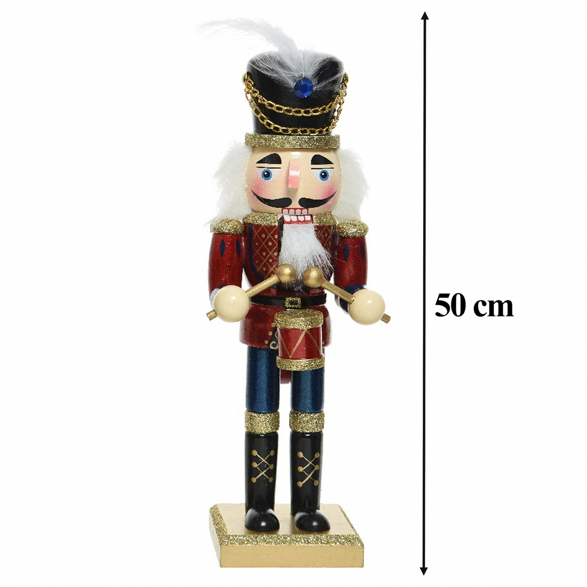 Puidust pähklipureja dekoratiivfiguur XXL 50 cm Premium RC-K-1918-14731