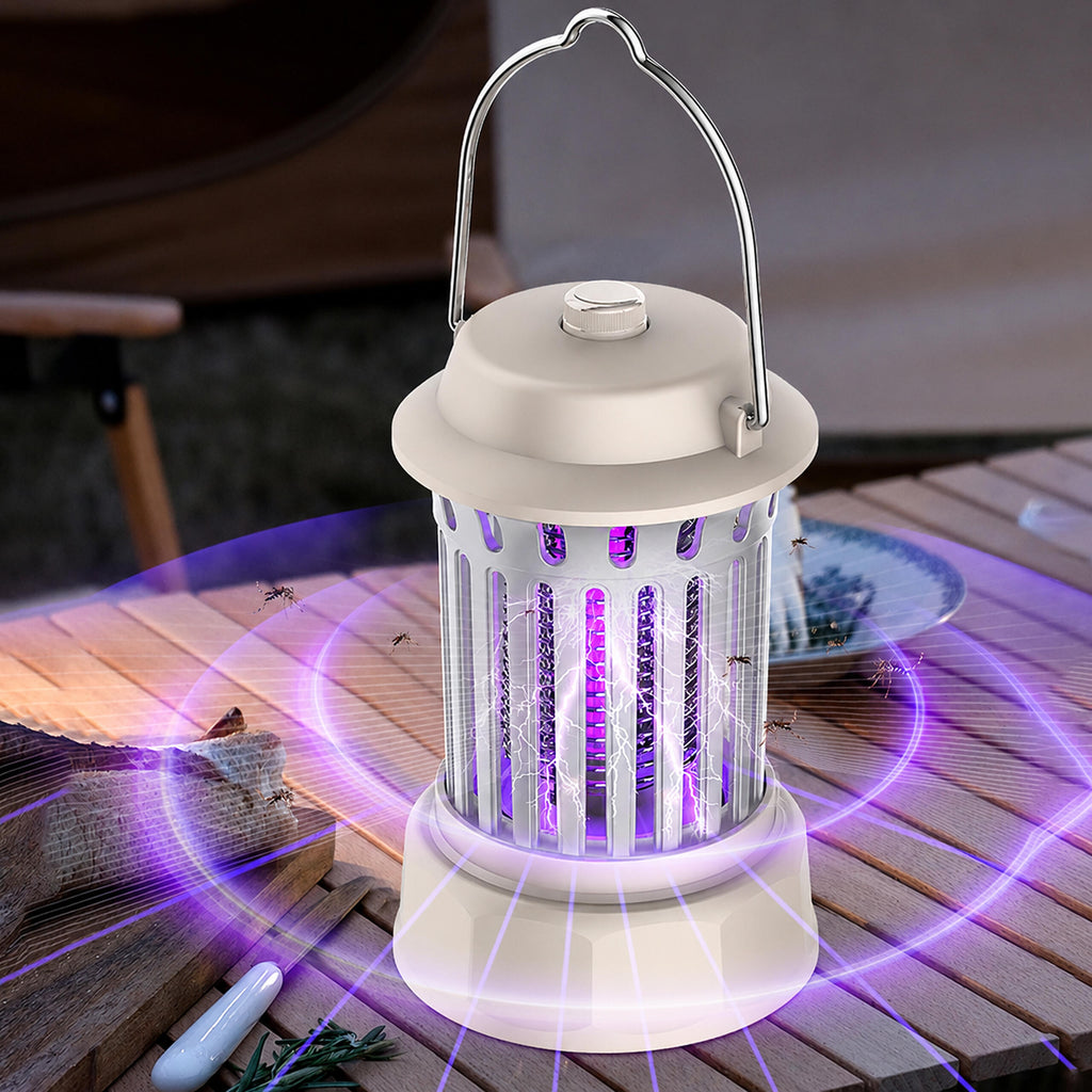 Portable UV Insect Killer Lamp for Flies, Mosquitoes, Moths, and Other Insects for Garden and Terrace
