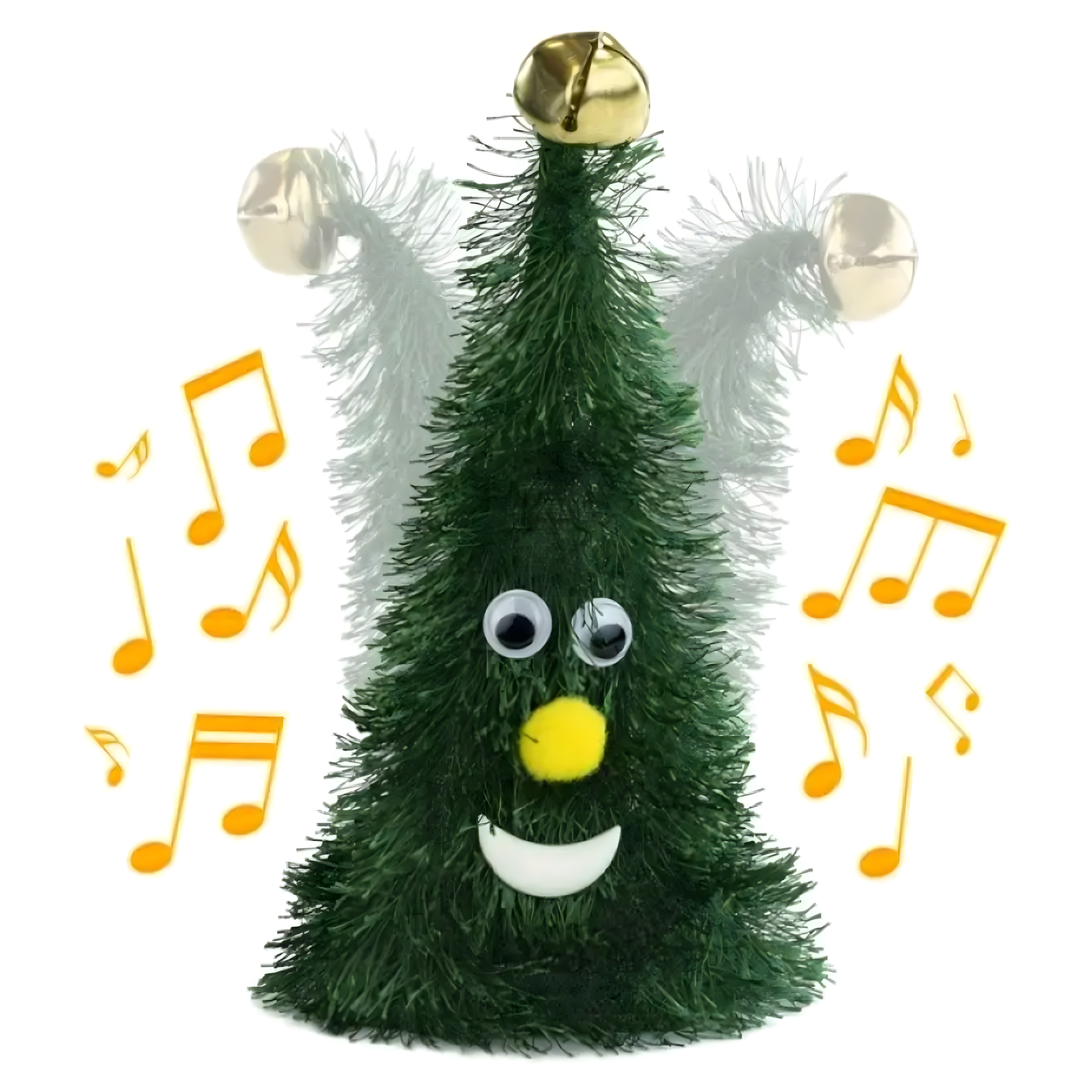 Jõulupuu mängiv laulav tantsiv naljakas jõulukaunistus