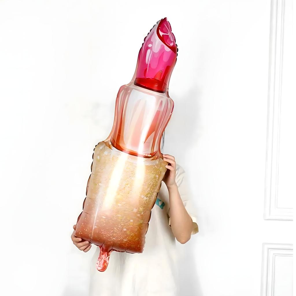 Tüdrukute sünnipäeva õhupallide komplekt Huulepulk, Huuled, Palju õnne sünnipäevaks 5 tk