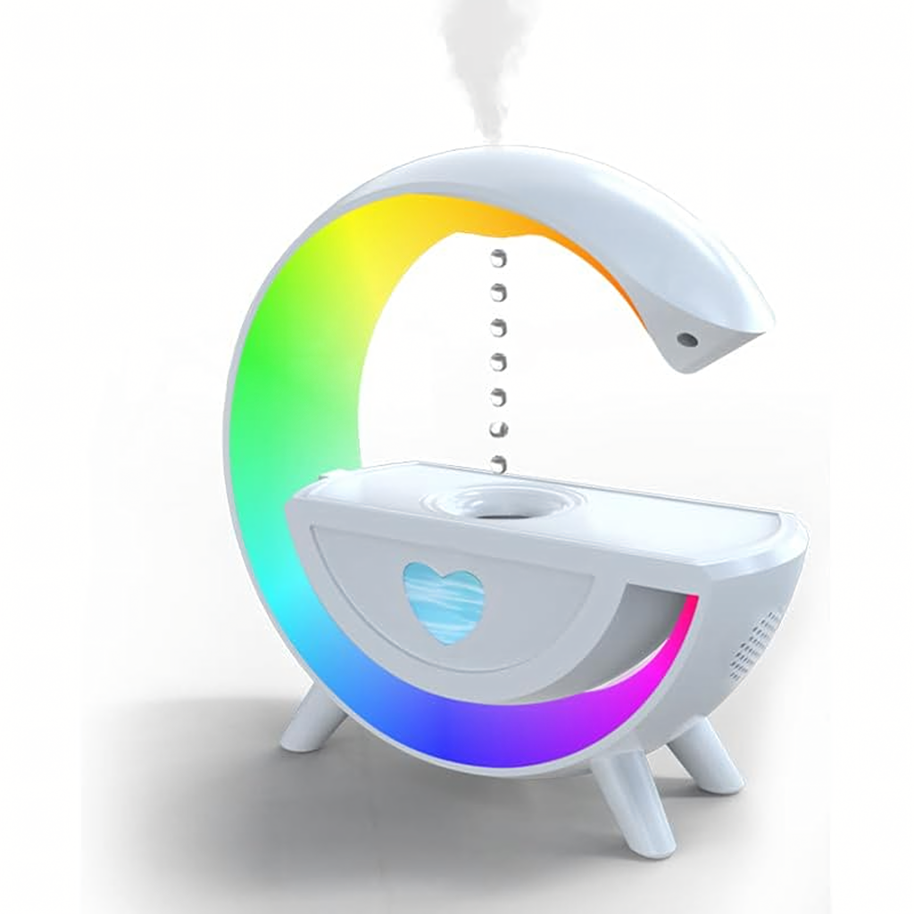 Antigravitatsiooniline õhuniisuti aroomiteraapia öövalgusti RGB kõlariga