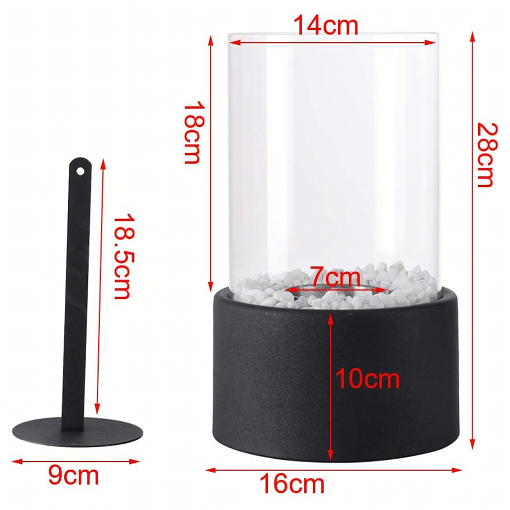 Vabaltseisev biokamin kodu aeda terrassile ja restorani