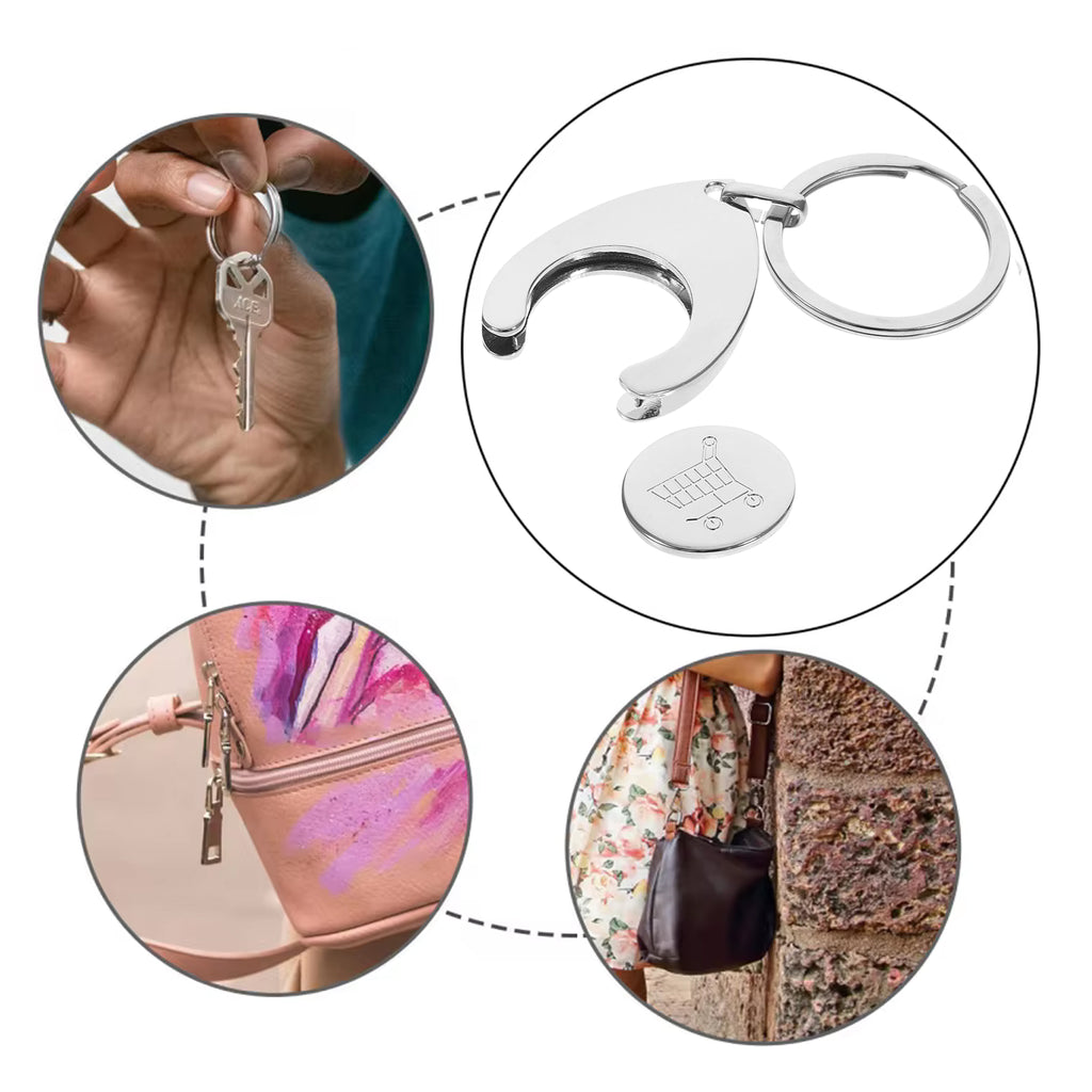 Keychain Token for Shopping Cart 2 in 1