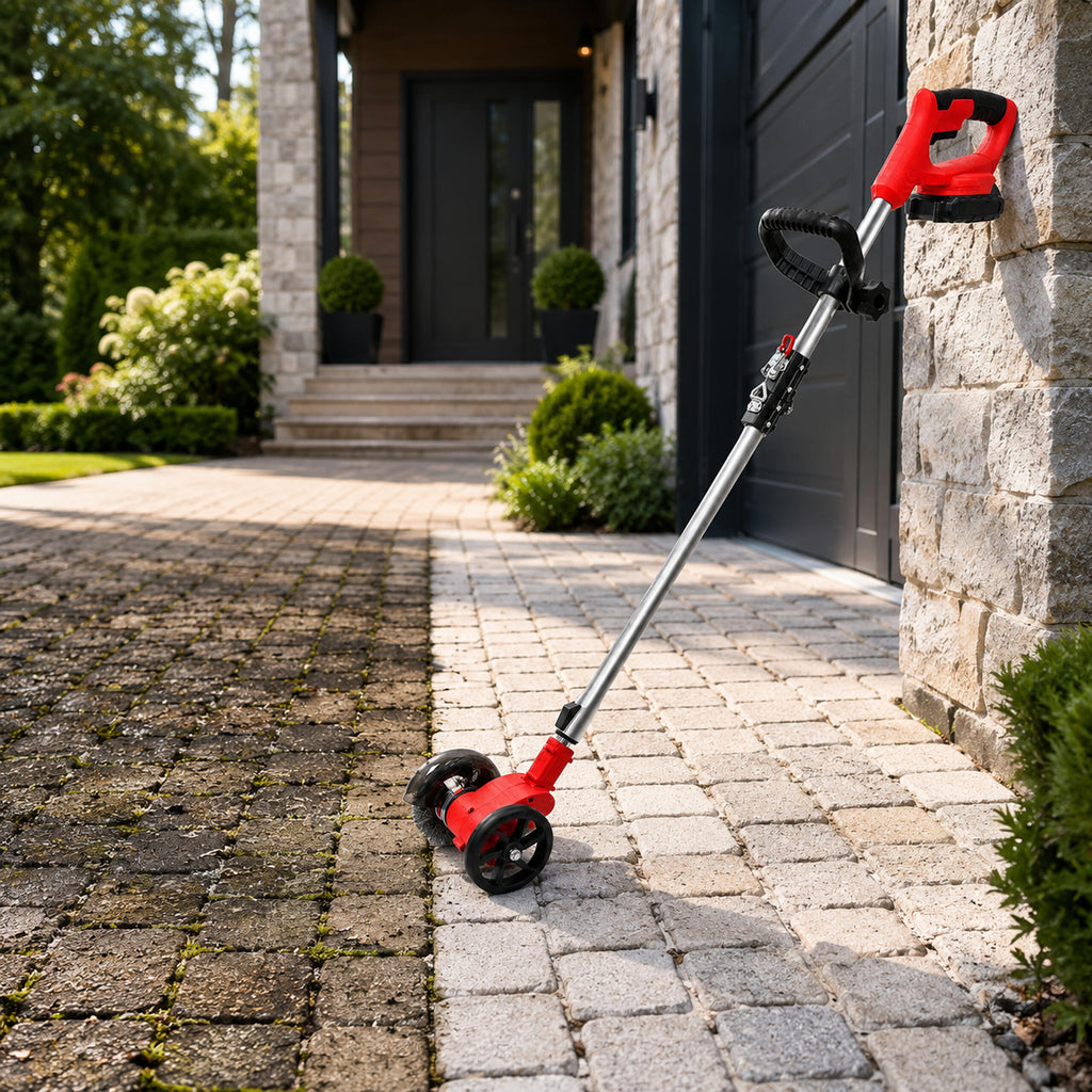 Edge Brush for Removing Weeds and Cleaning Pavement Joints