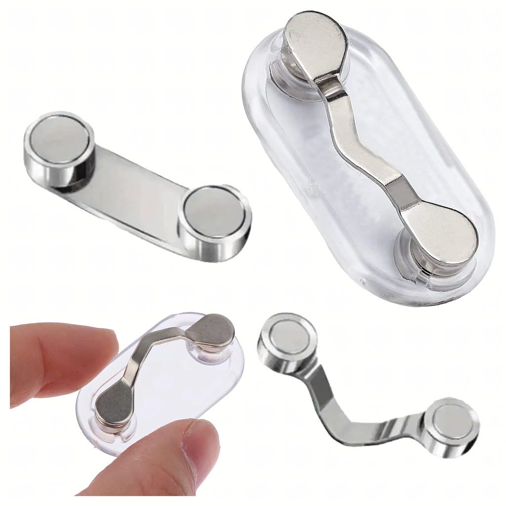 Magnetic Clip Holder for Glasses Headphones ID Tag for Clothes