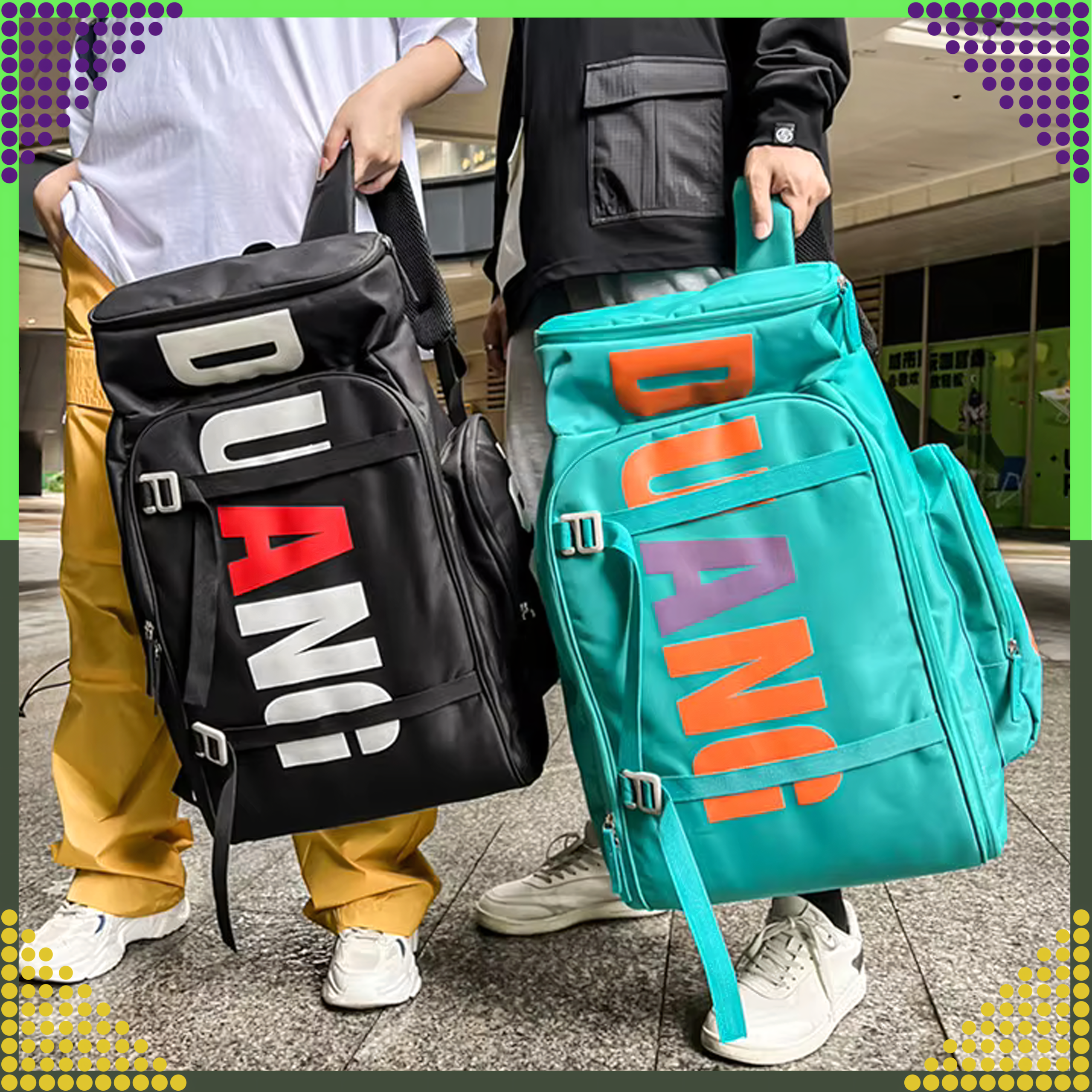 Youth Skate Tourist School Backpack for Skateboard Large Capacity 55 L