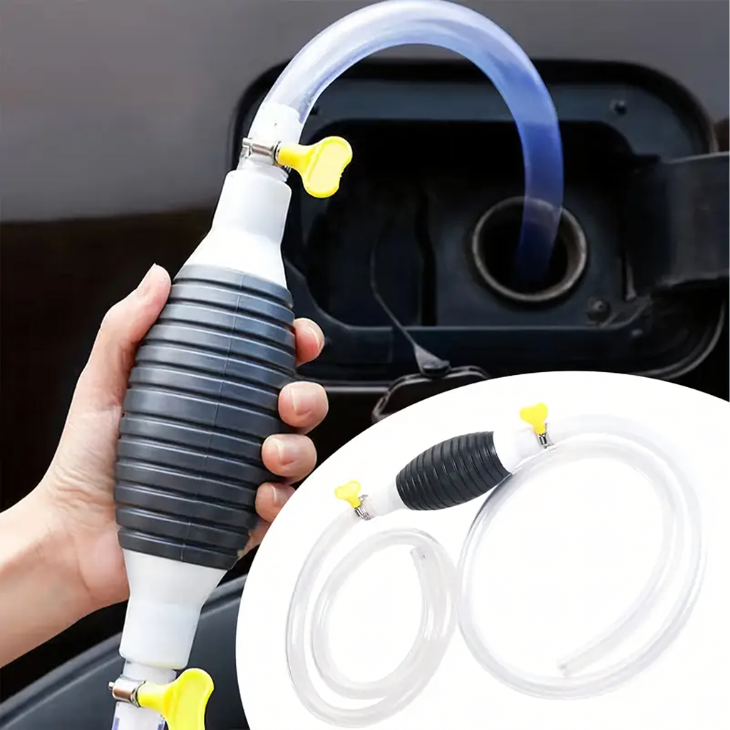 Käsipump kütuse, õli, diisli ja vedelike eemaldamiseks voolikuga