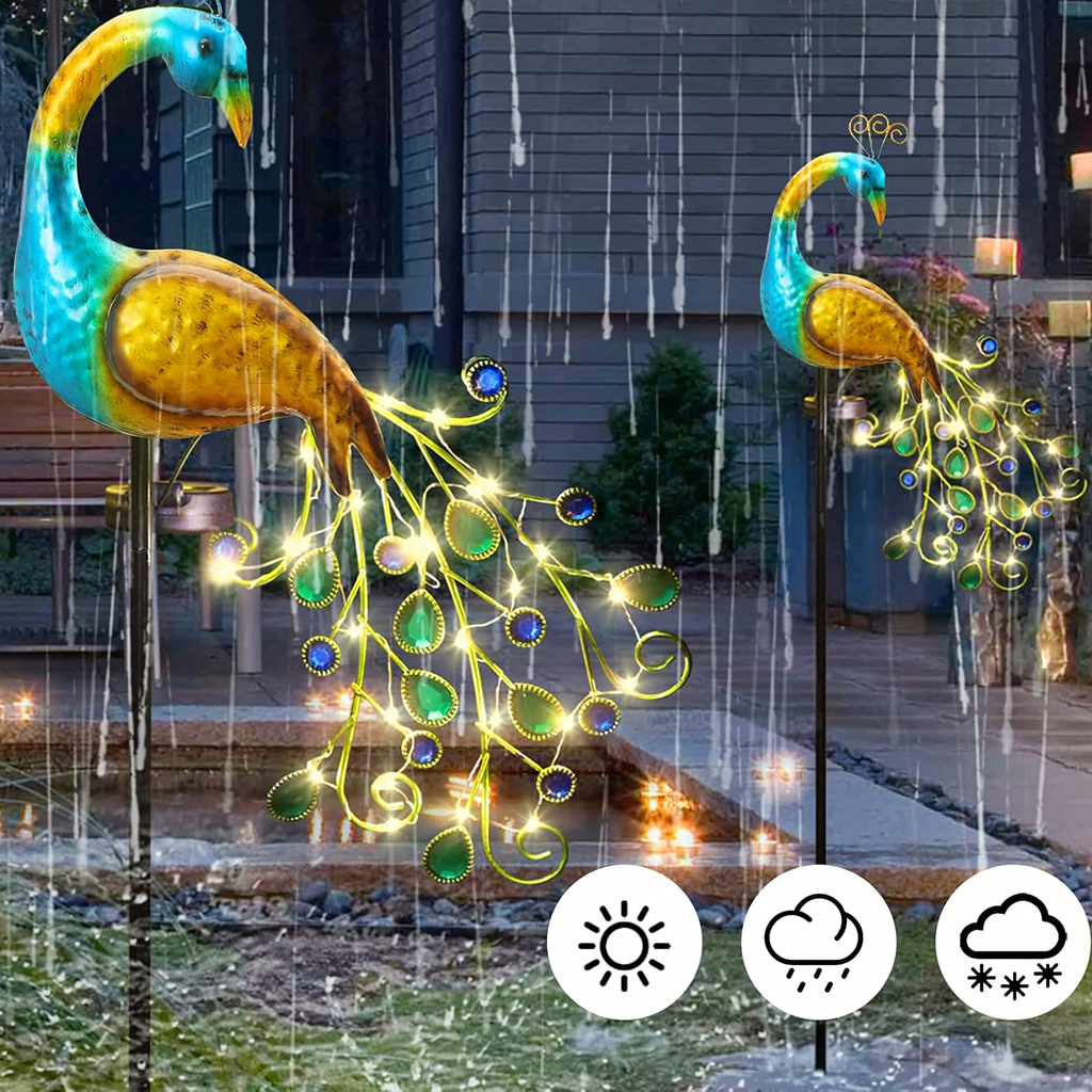 Päikese LED aiavalgusti, käpajäljega disain