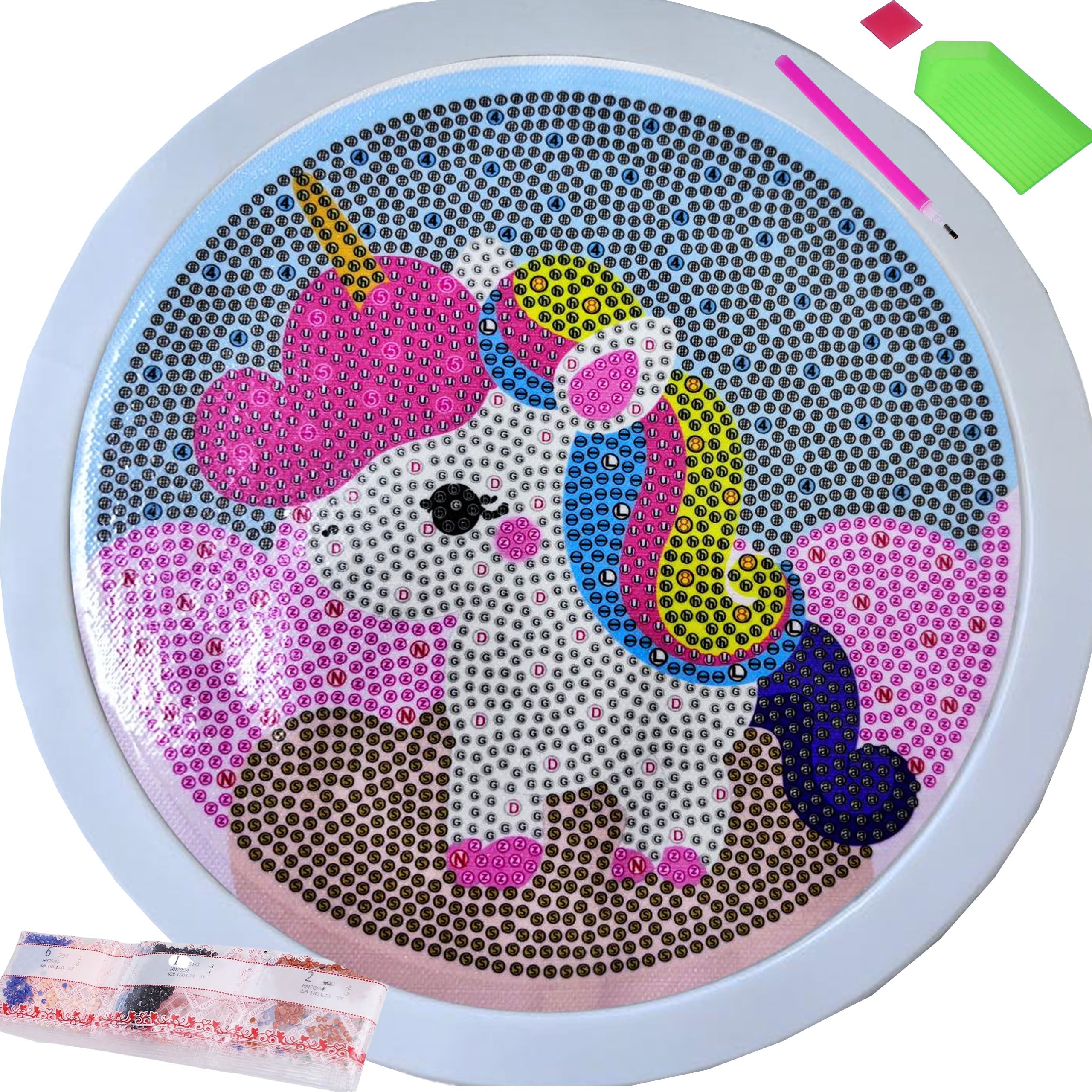 Teemanttikand 20x20 Teemantmaal Mosaiik Teemantpilt raamiga