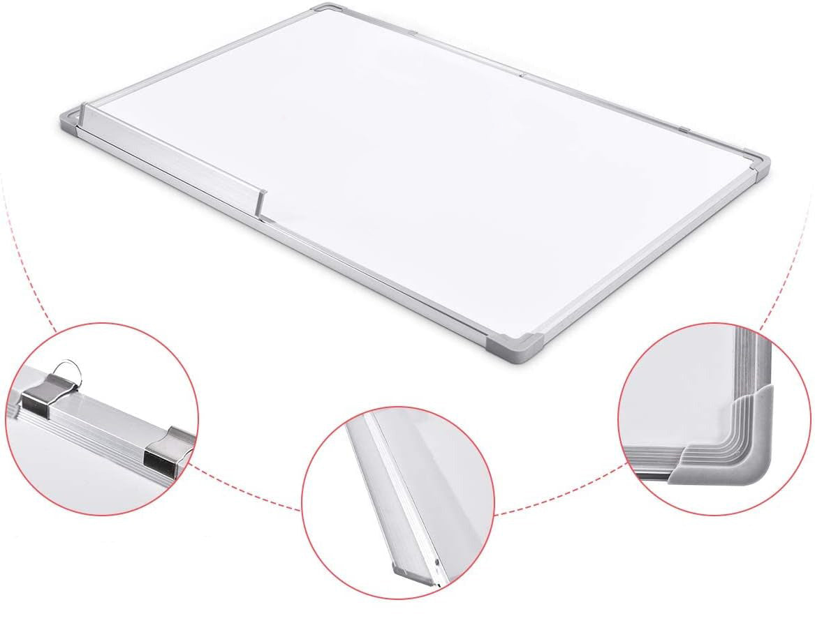 White Magnetic Dry-Erase Board 60x40 Wall-Mounted for Presentations