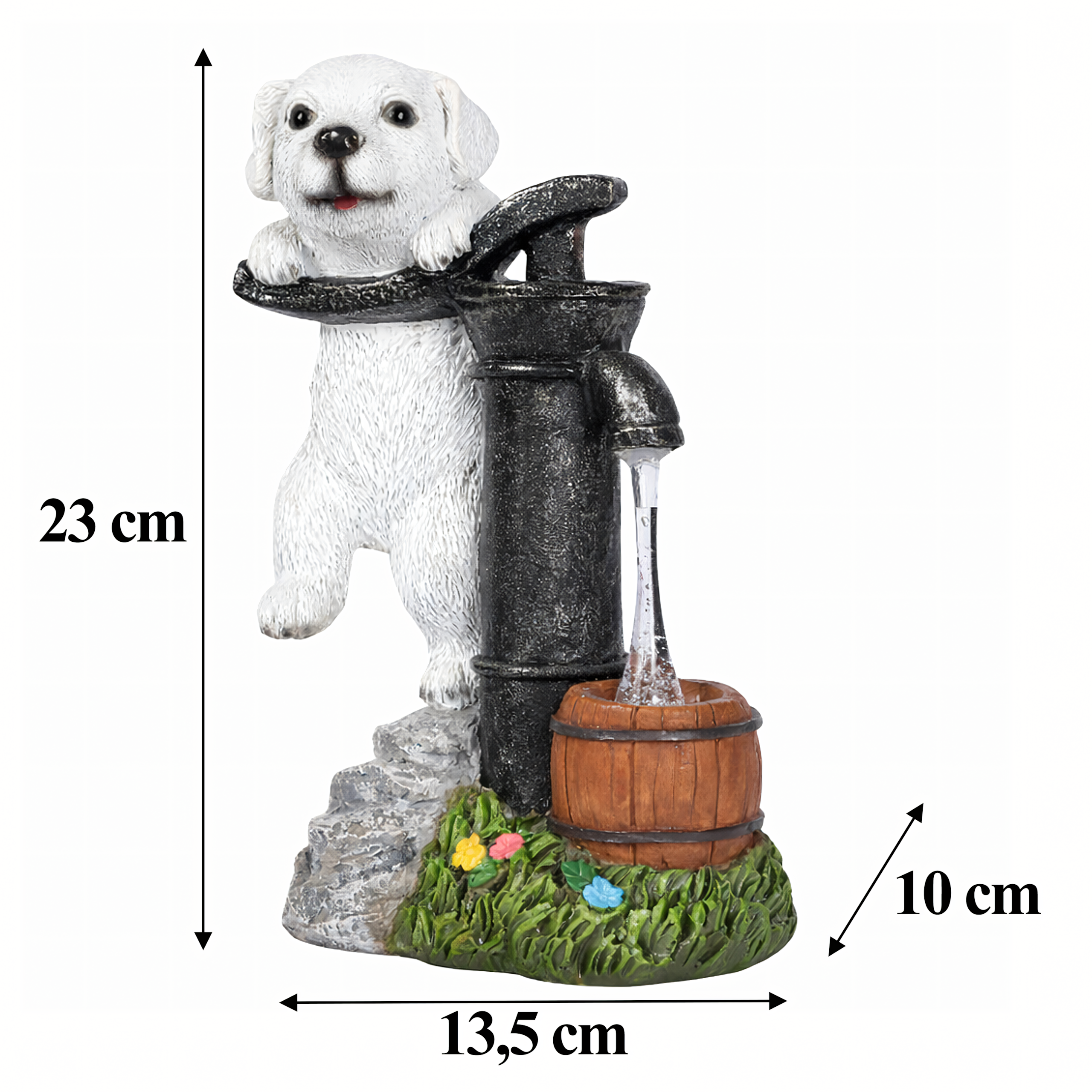 Decorative Solar Garden Lamp LED Puppy Dog