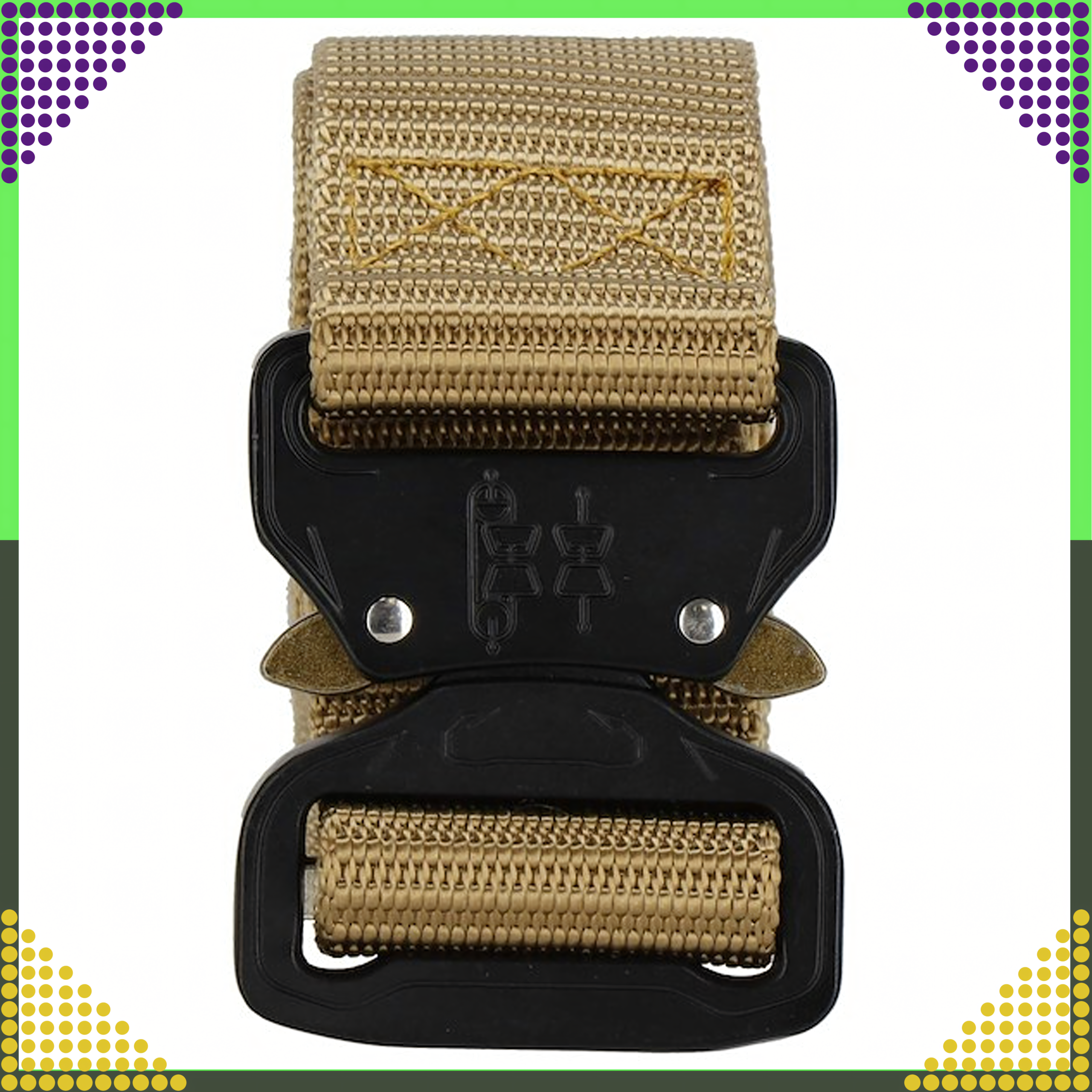 Tactical Military Survival Webbing Belt QR Strong for Trousers