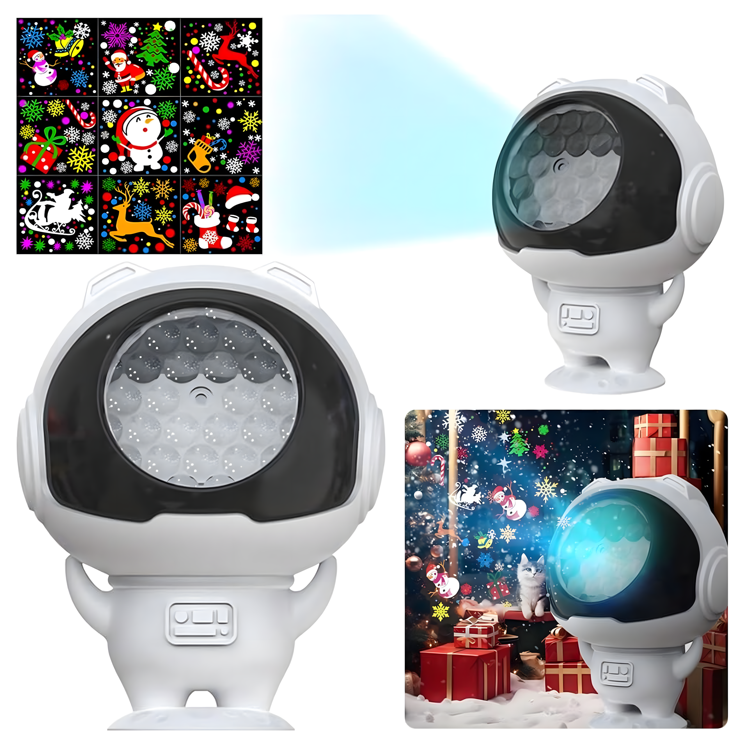 Led Projector Laser Astronaut Cosmonaut Night Light for Children