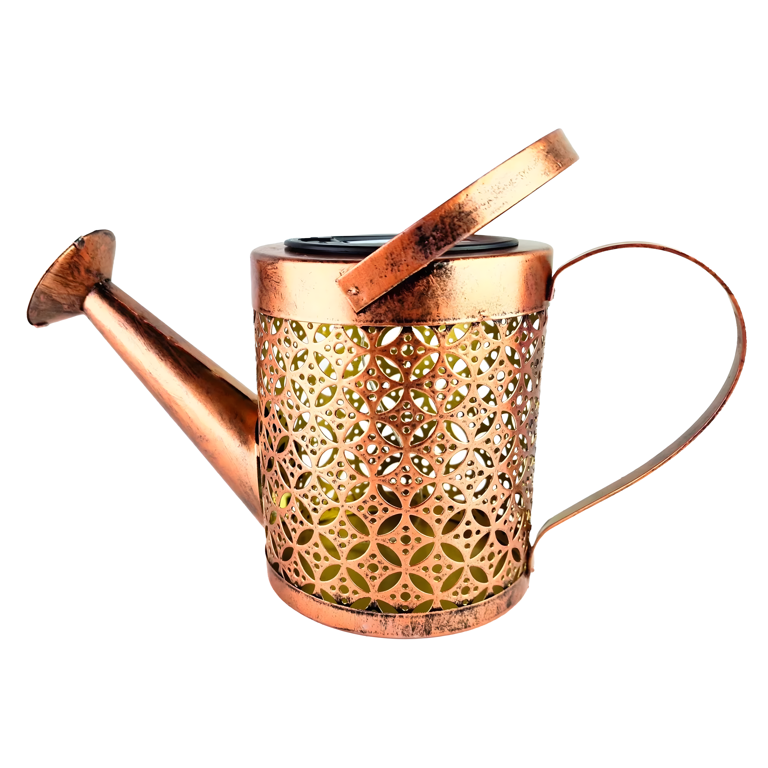 Dekoratiivne päikesepatareiga LED aialamp kastkann aeda ja terrassile