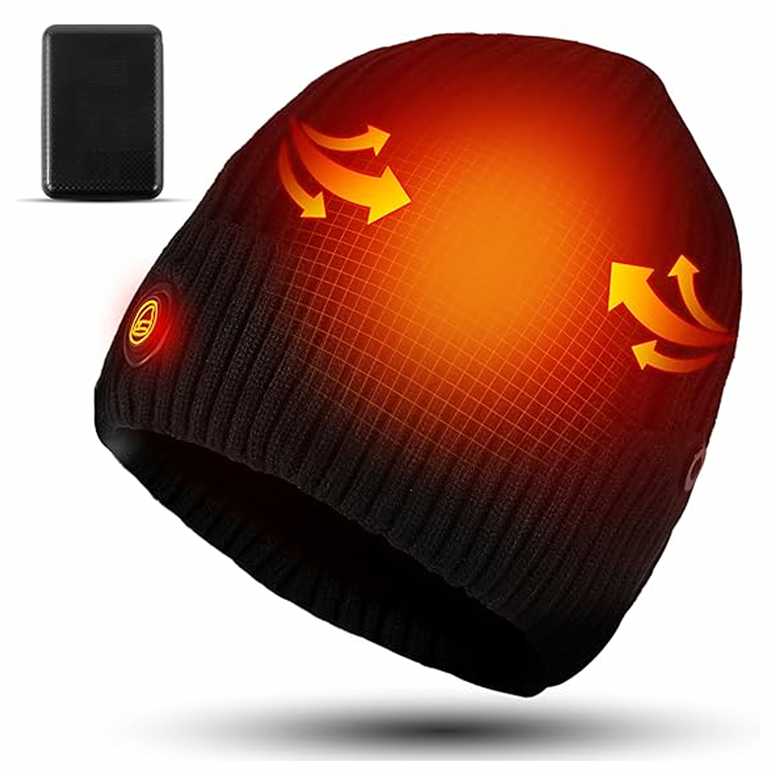 Soojendusega talvine elektriline müts + Powerbank