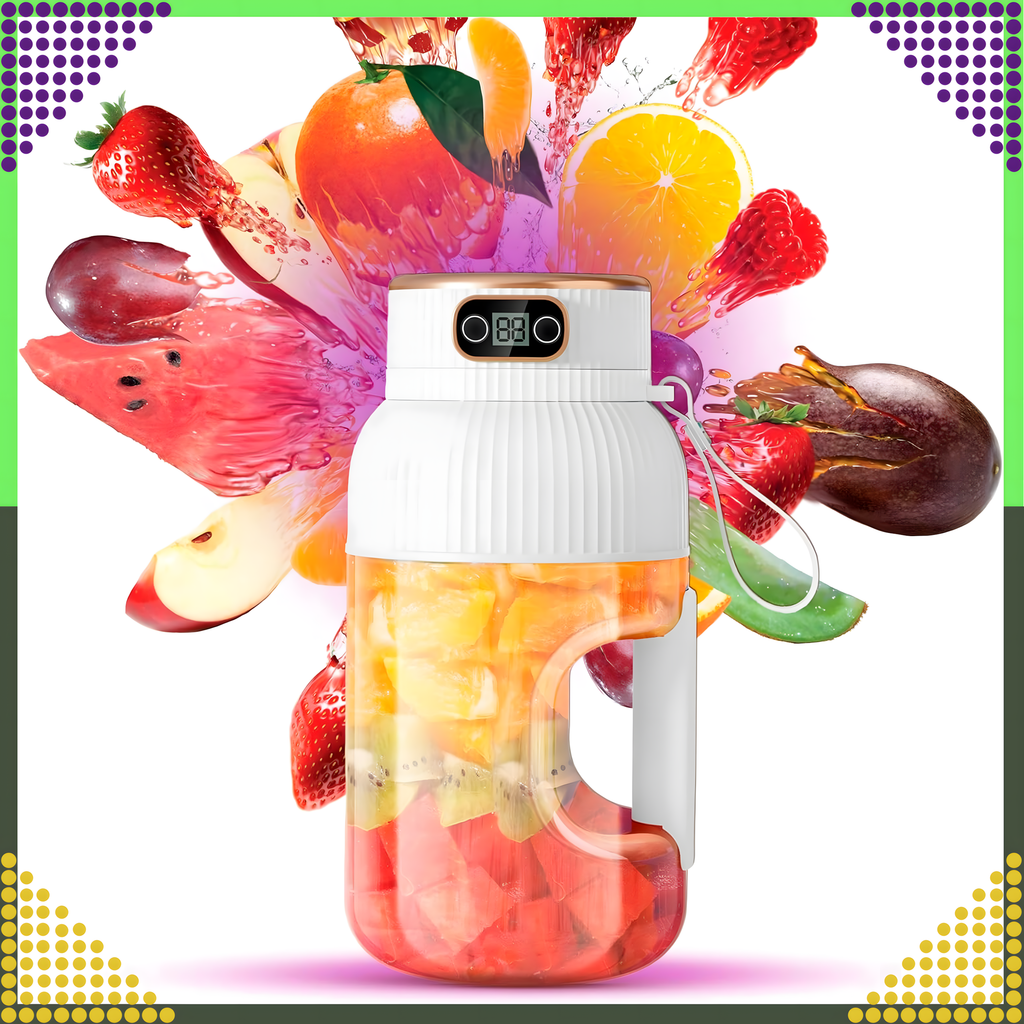 Portable Blender Mixer for Fruit Smoothies 1L Wireless USB