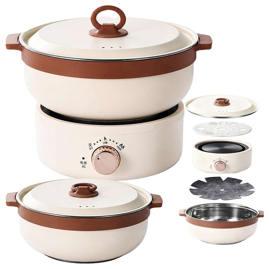 Portable Electric Multifunctional Cooking Pot Foldable 2.5L 700W