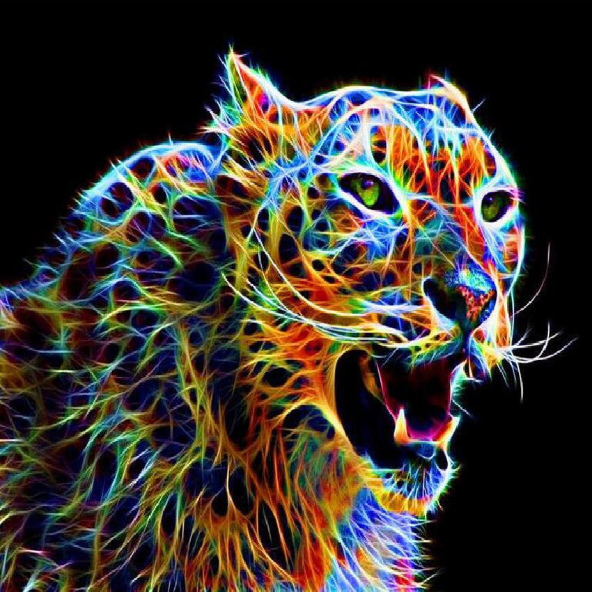 Diamond Painting 5D Mosaic Kit 47 - Panther Pattern