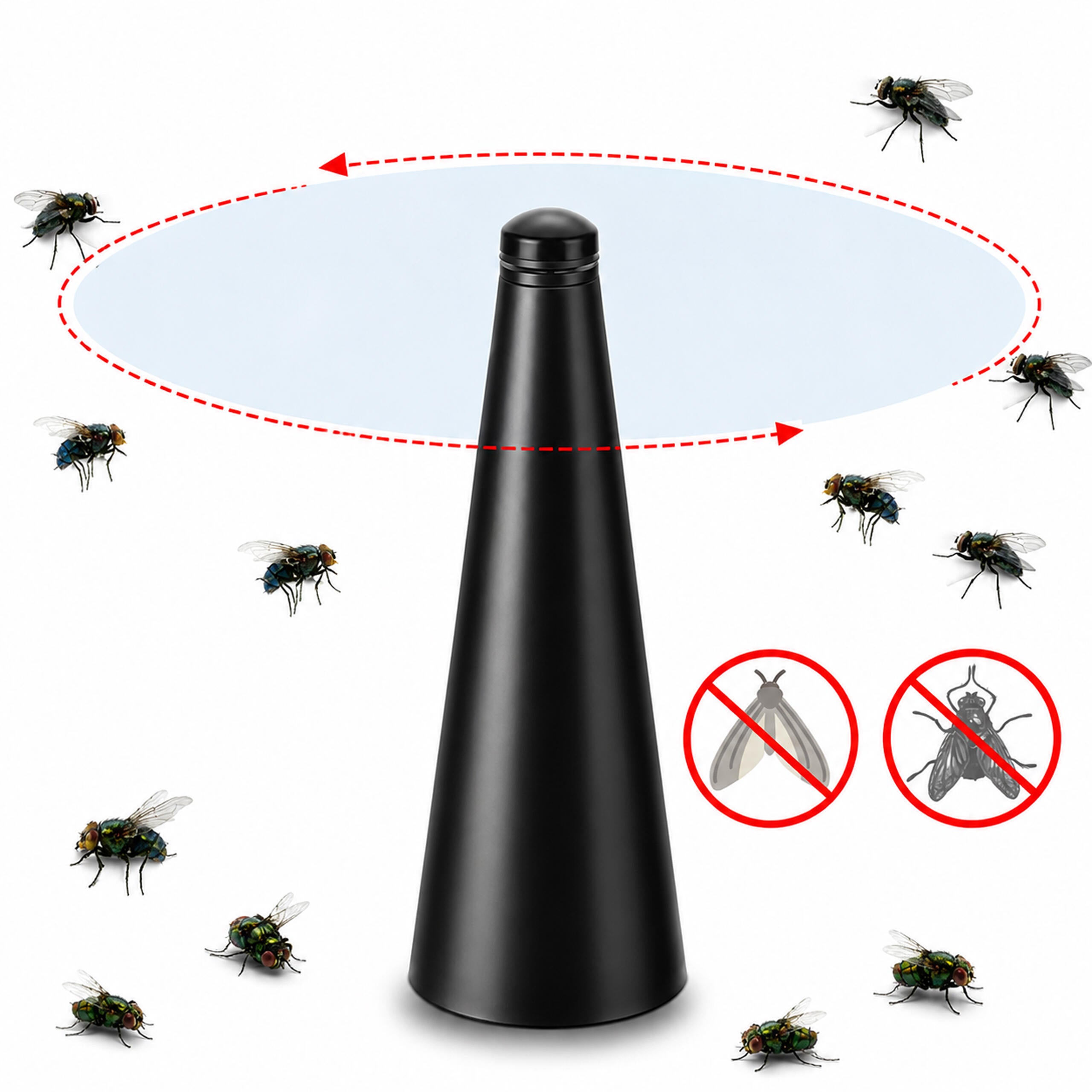 Portable Electric Mosquito and Fly Repellent Fan