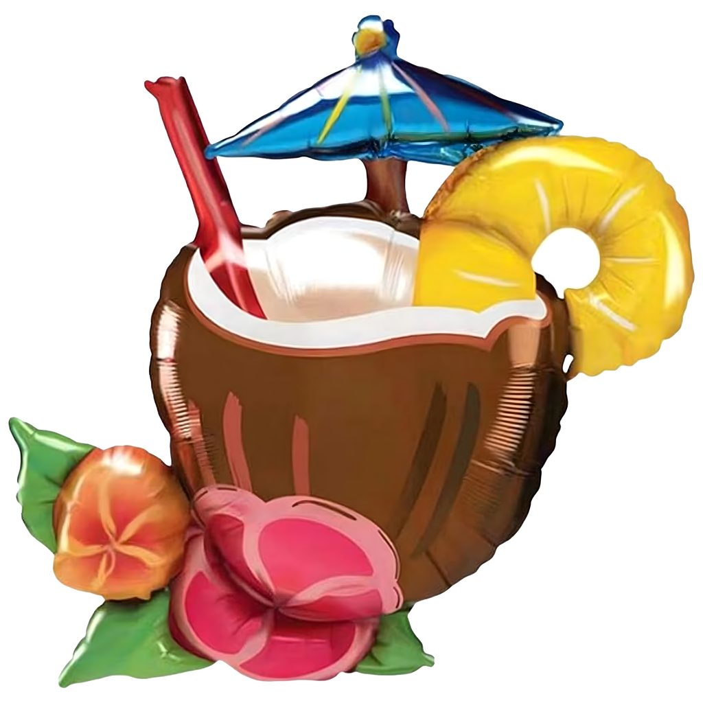 Havai Aloha õhupallide komplekt sünnipäevadeks ja sünnipäevapidudeks 5 tk