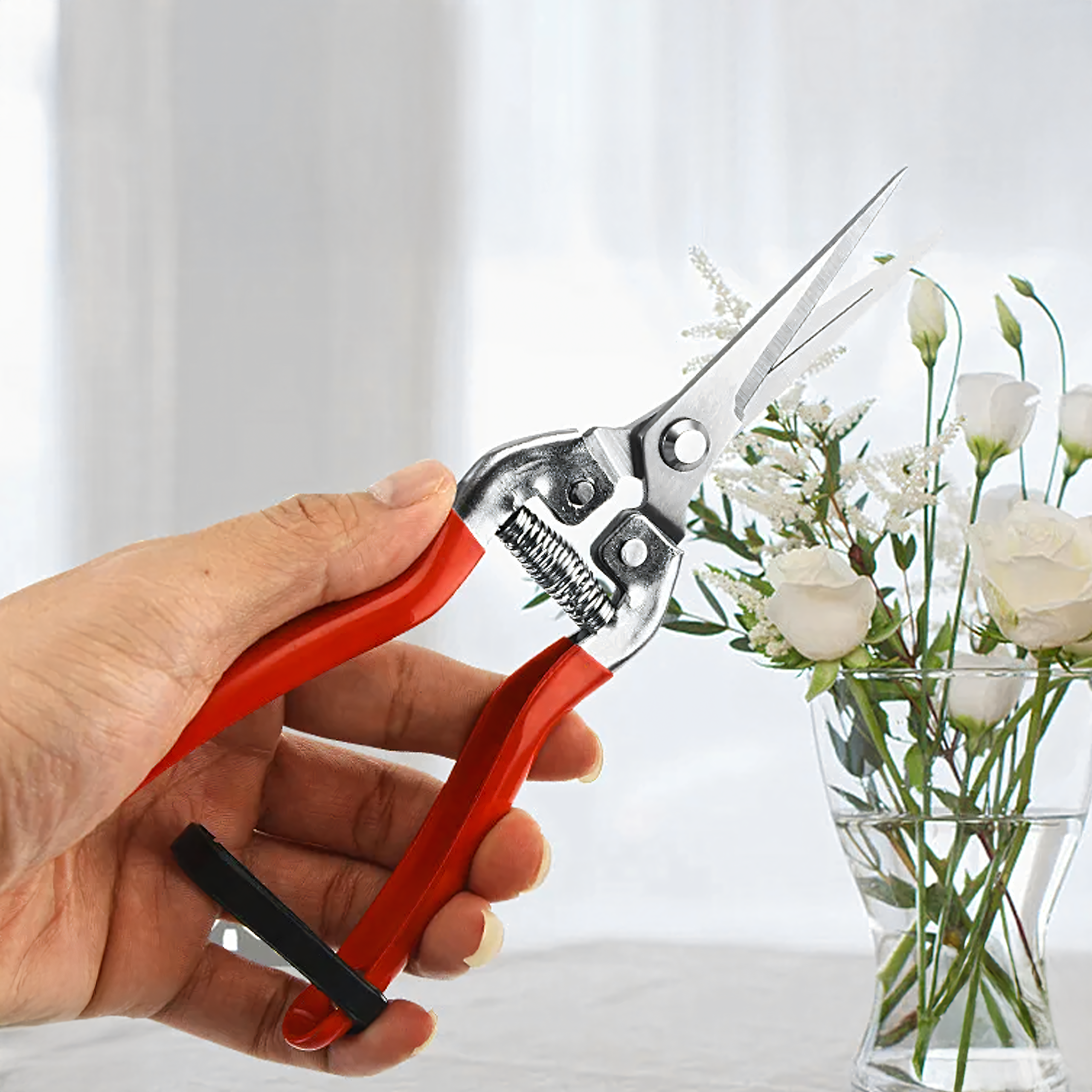 Single-Handed Garden Pruning Shears for Shrubs and Branches