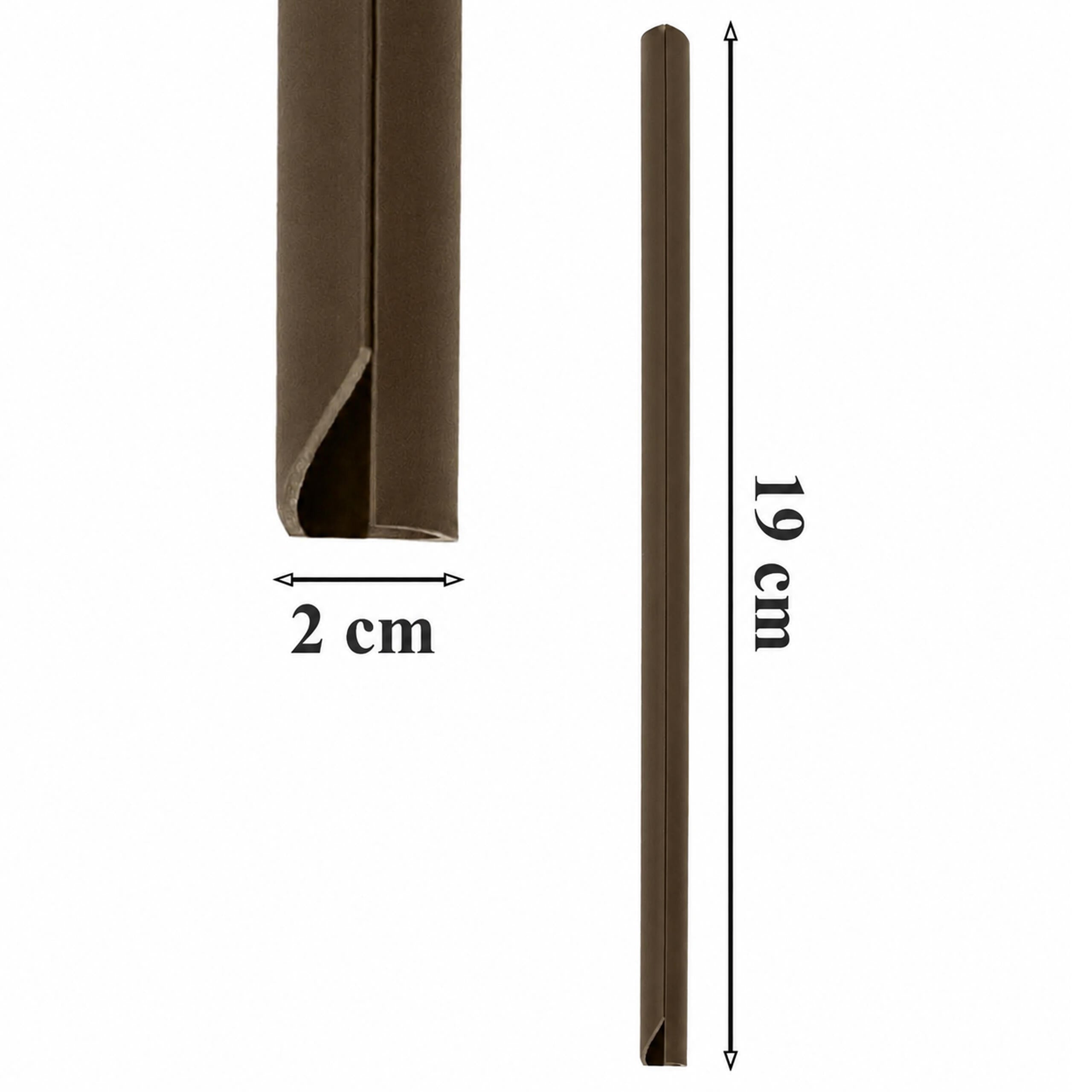 Pruunid aialindi klambrid kinnitamiseks 19cm 20 tk