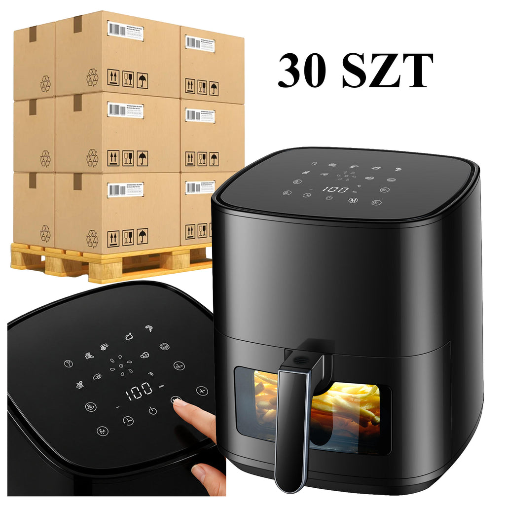 30x Air Fryer 5L 1500W with 9 Programs