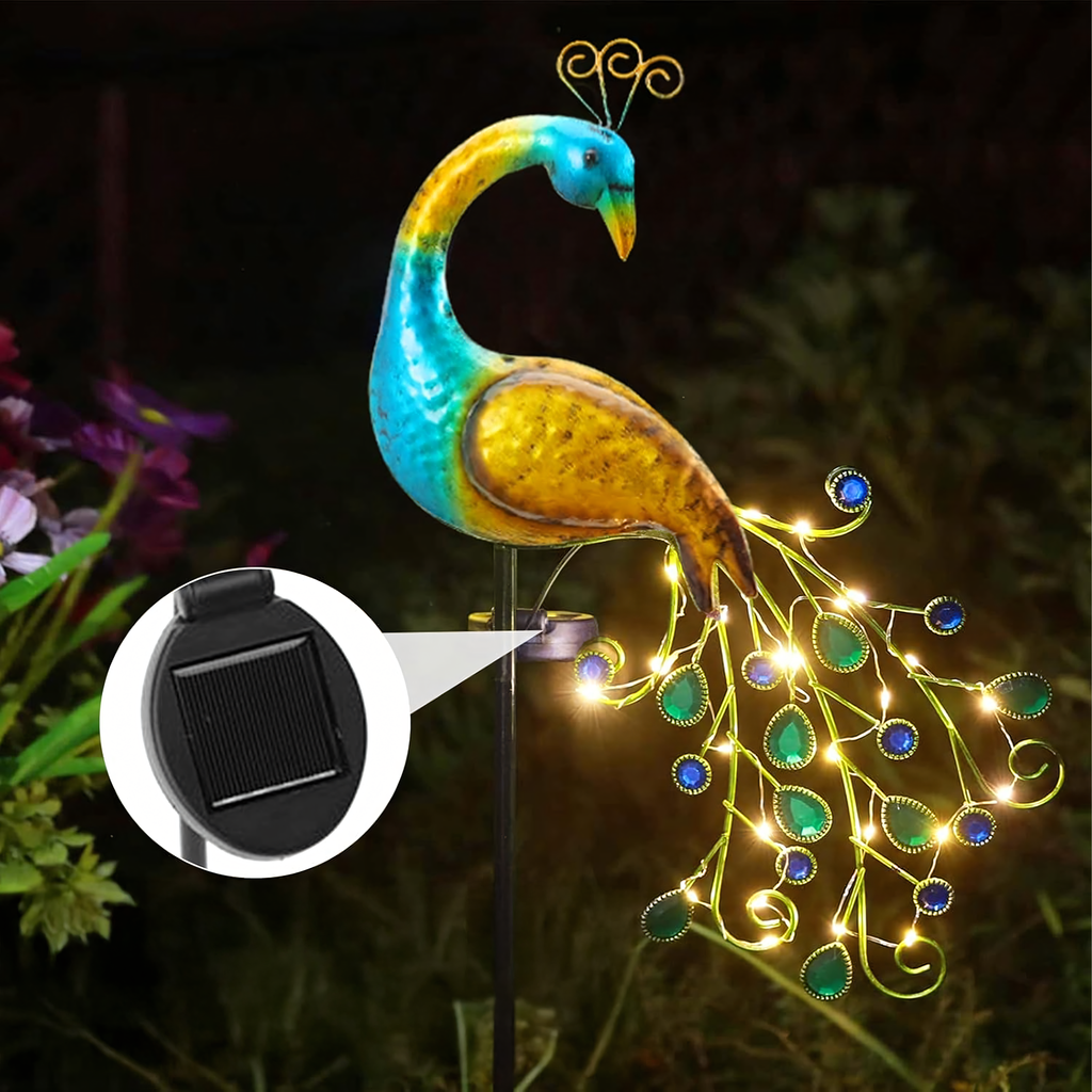 Päikese LED aiavalgusti, käpajäljega disain