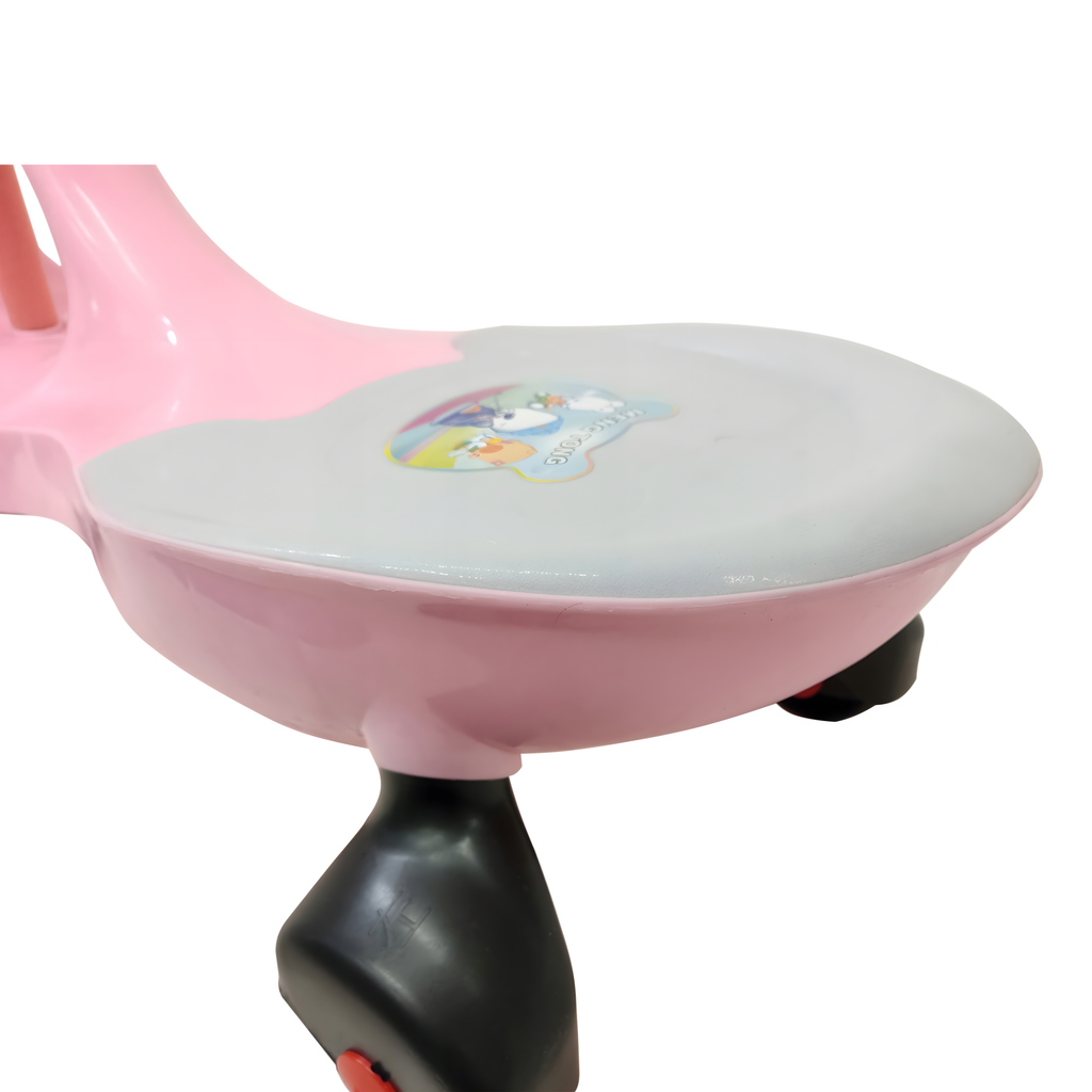 Lastele mõeldud tasakaalu ja kiikumisega Ride On lükatav auto gravitatsioonisõiduk