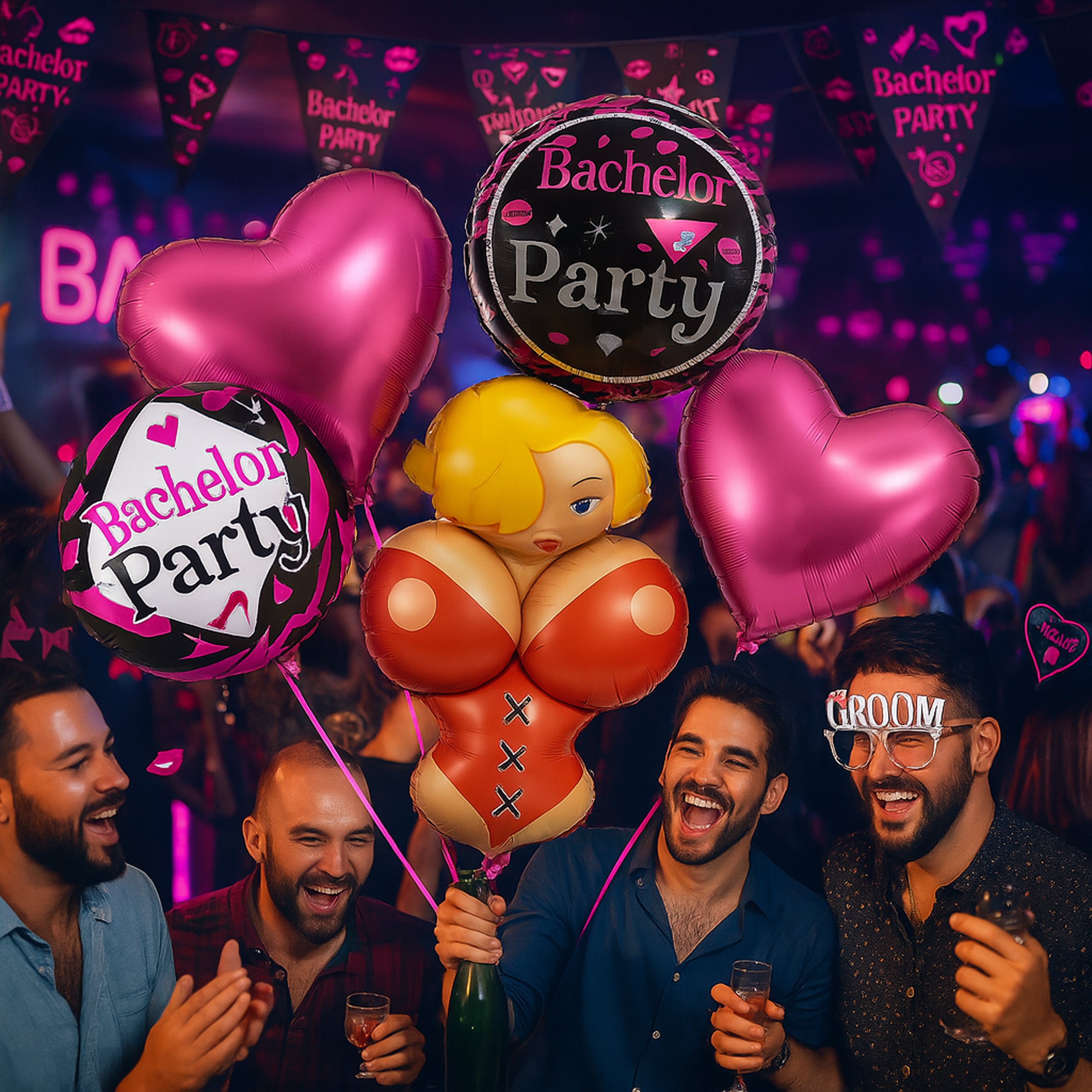 Cycolina poissmeestepeo õhupallide komplekt 6 tk