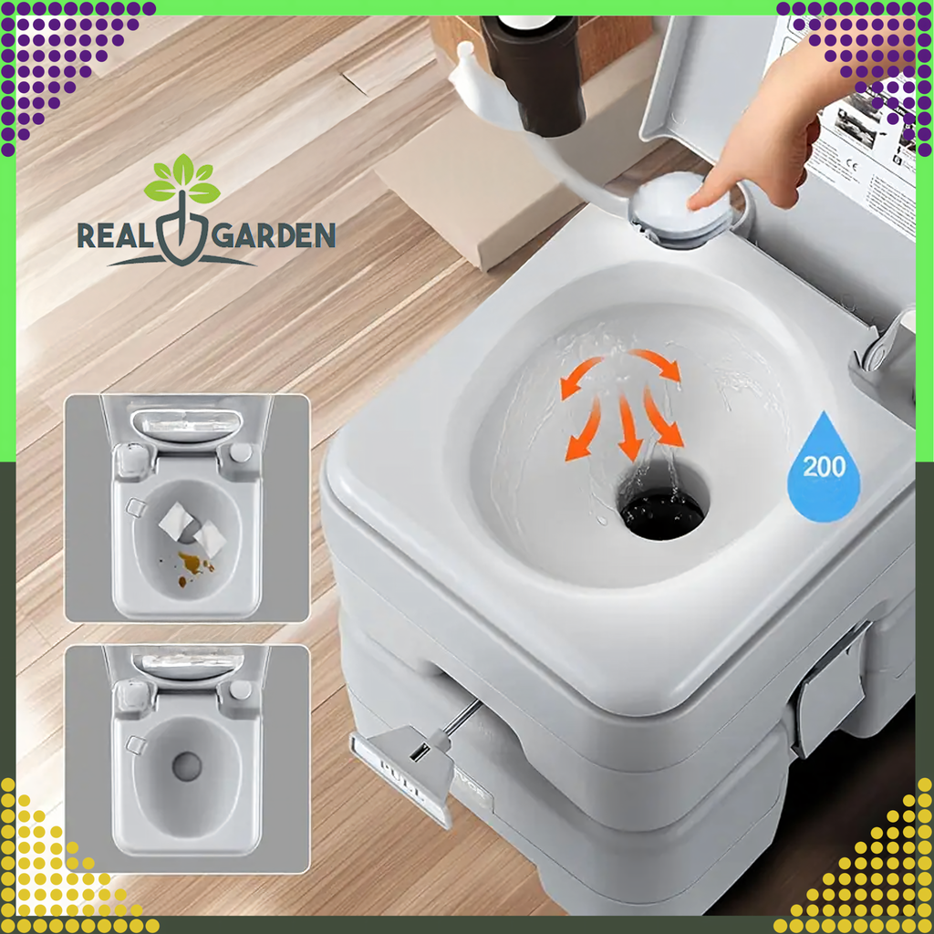 Portable Tourist Travel Toilet with Flush for Camping