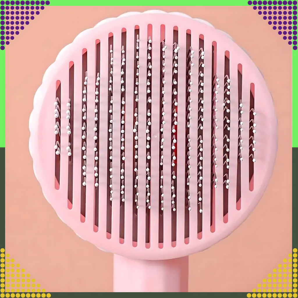 Isepuhastuv hari koera- ja kassikarvadele, ergonoomiline kamm