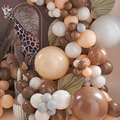 Balloon Garland Set for Birthday and Wedding Gold Brown 141 pcs