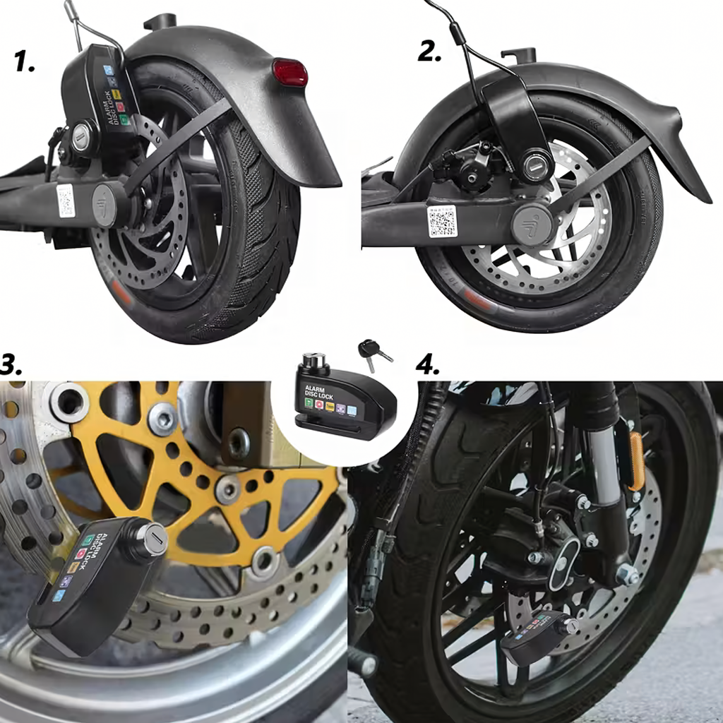Luku piduriketta kaitse 110dB 7 mm tõukeratta, mootorratta, jalgratta jaoks