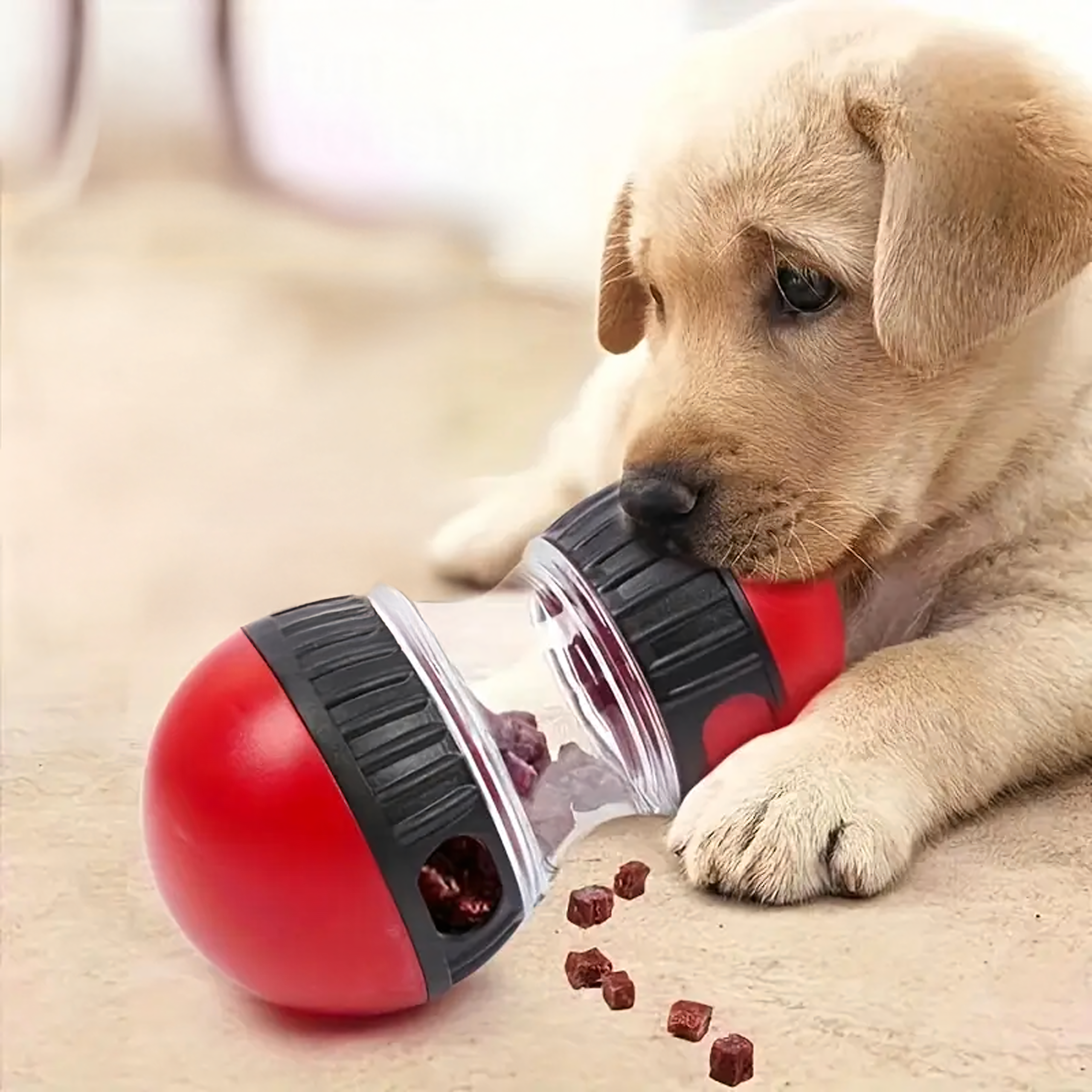 Interaktiivne aeglustav koera söötmise maiusejaotur mänguasi