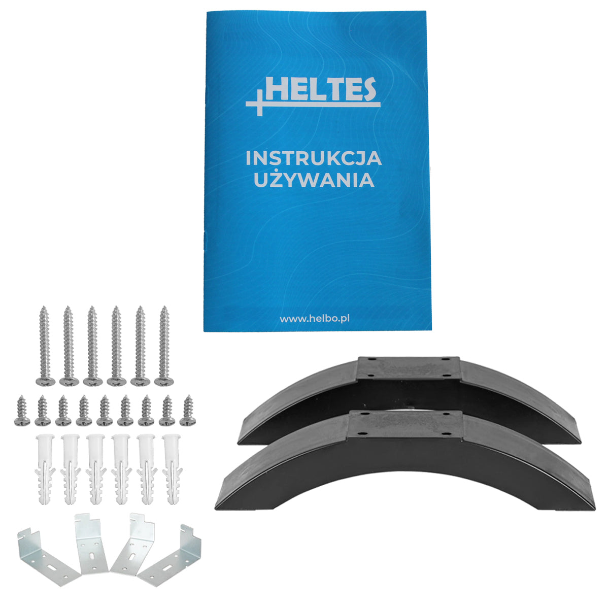 Elektriline klaasist konvektorküttekeha 2000W Black seinale paigaldatav Heltes